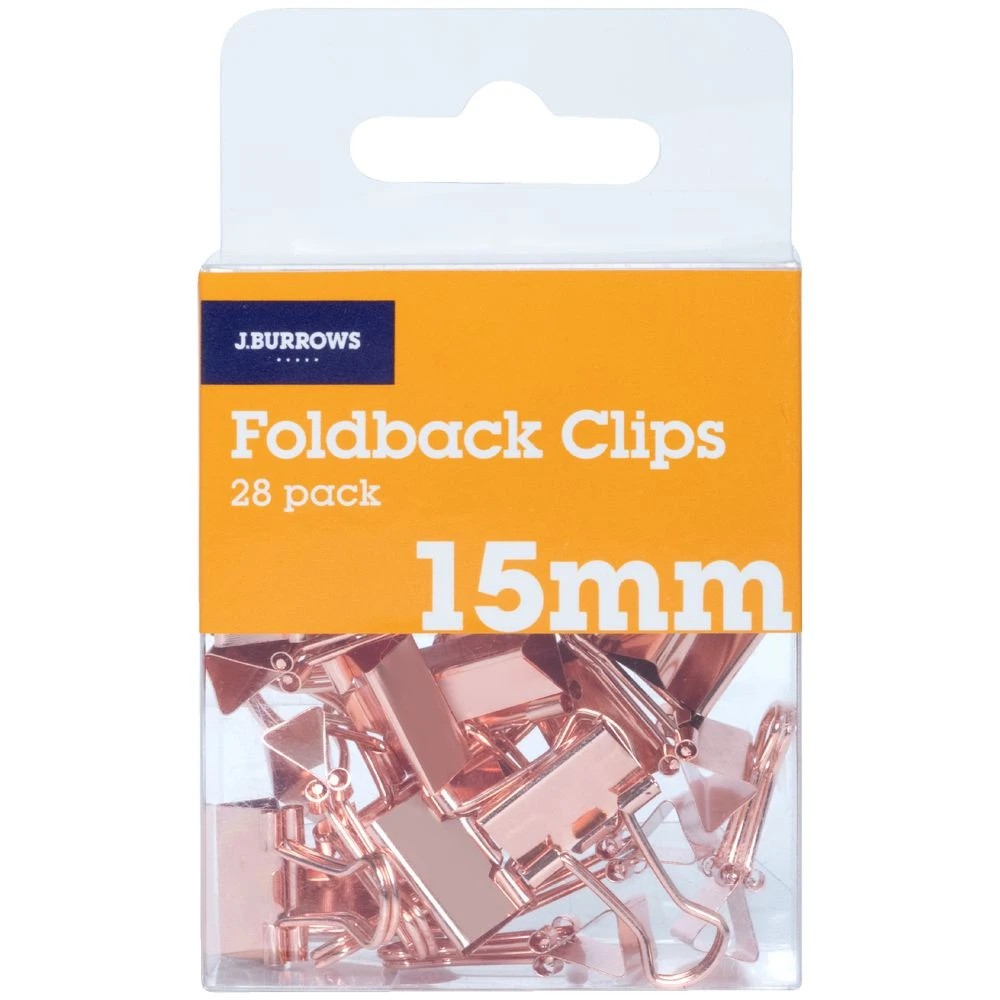 2 J.Burrows 15mm Foldback Clips 28 Pack, 2 of 3