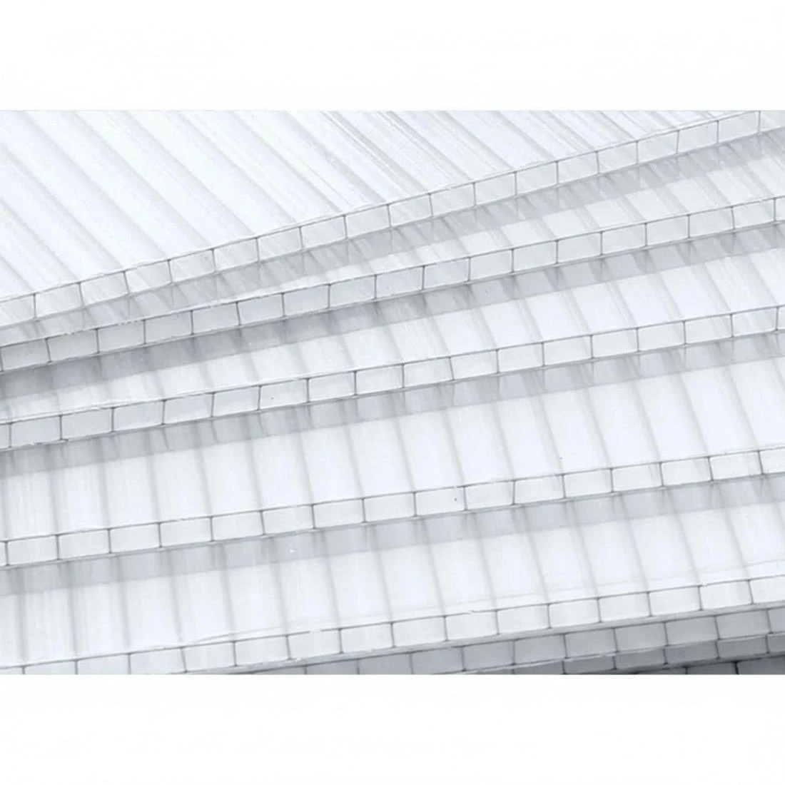 6 Green Fingers Greenhouse Aluminium Polycarbonate Green House Garden Shed - Clear, 6 of 7