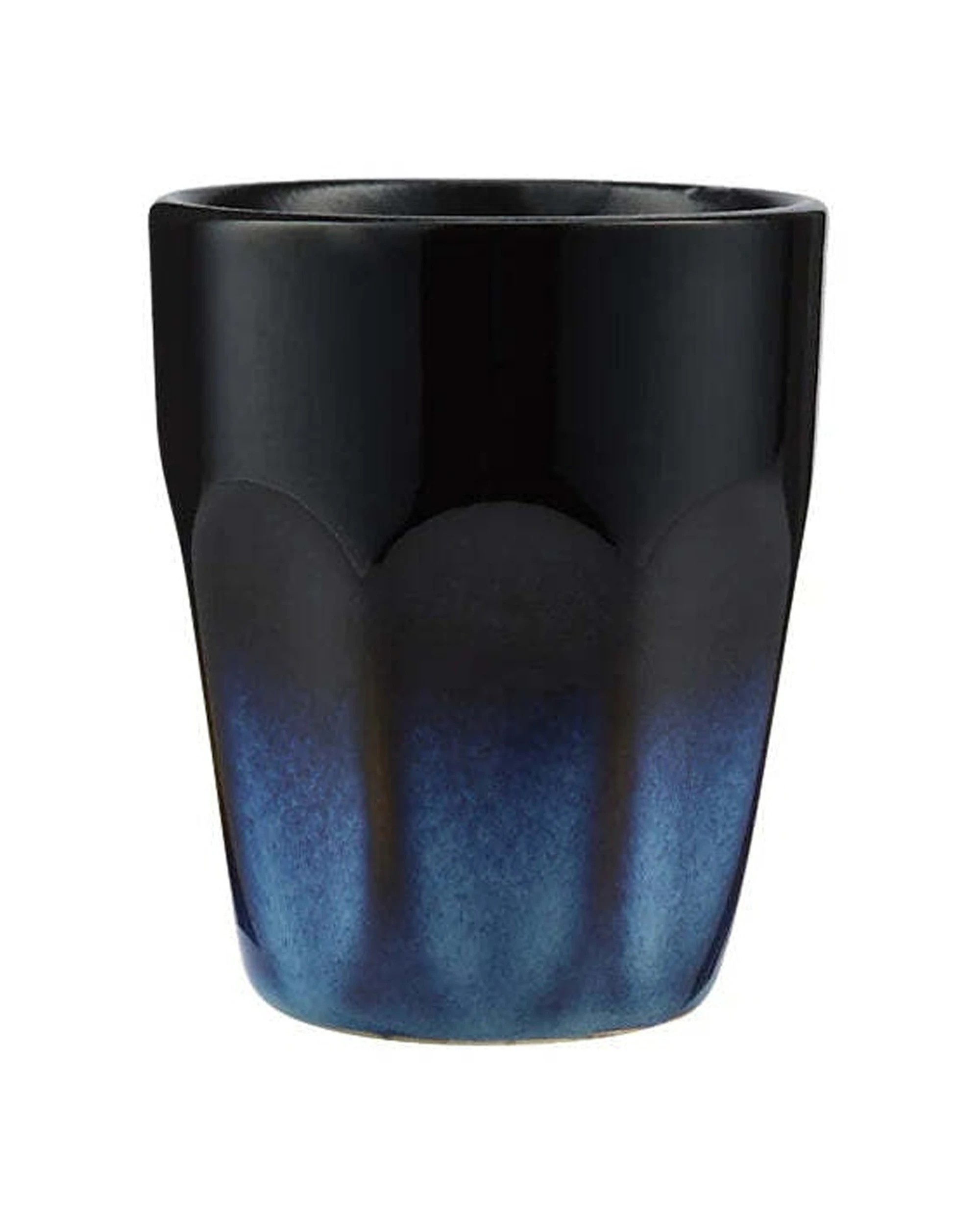 1 Maxwell And Williams Latte Cup Caviar Midnight Porcelain 250ml Coffee Mug - Blue, 1 of 2