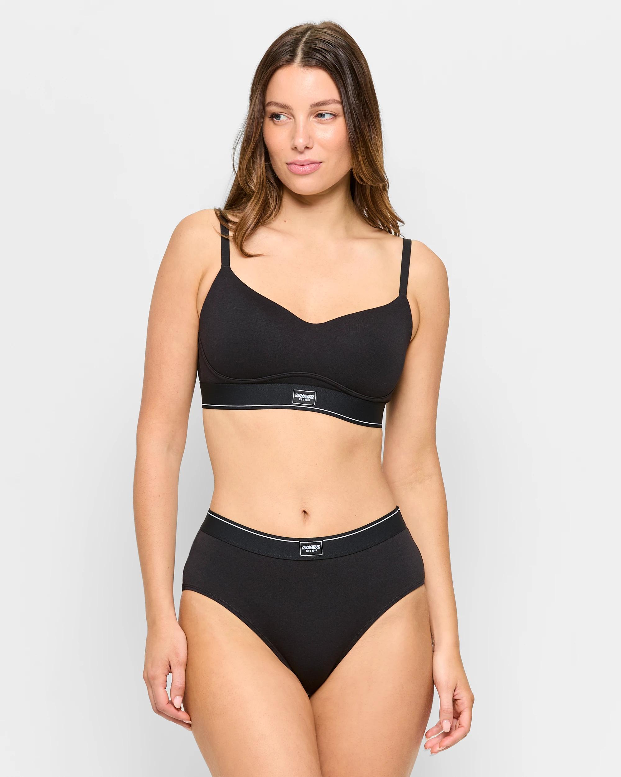 2 Originals Wirefree Bra - Bonds BLACK, 2 of 4