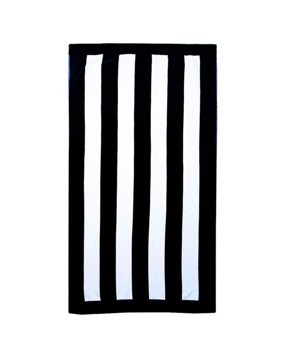 BAMBURY Classic Stripe Beach Towel Cotton Machine Washable - Multi