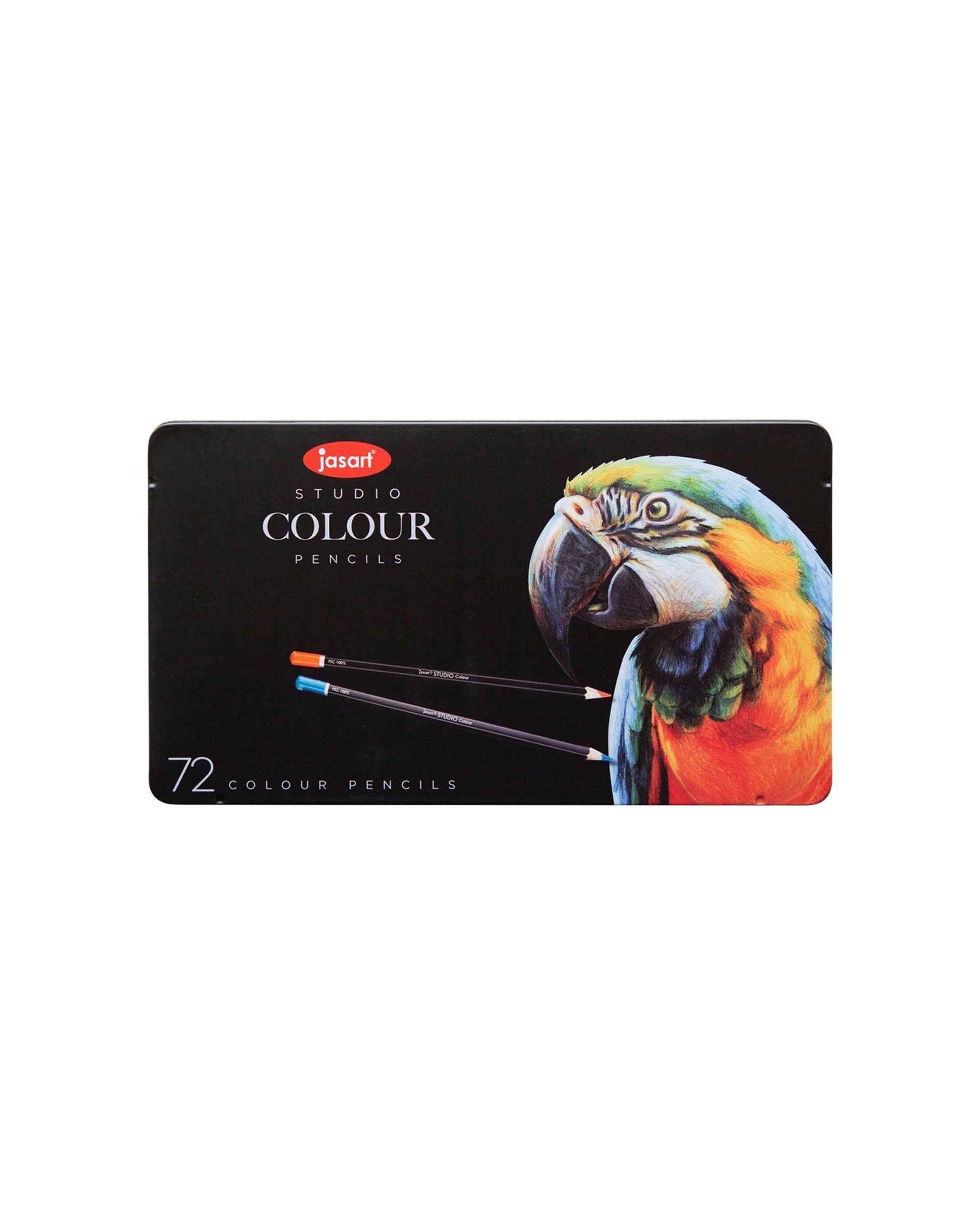 2 Jasart 72pc Studio Art Craft Tin Colour Pencil Set Non-Toxic - Multi, 2 of 3