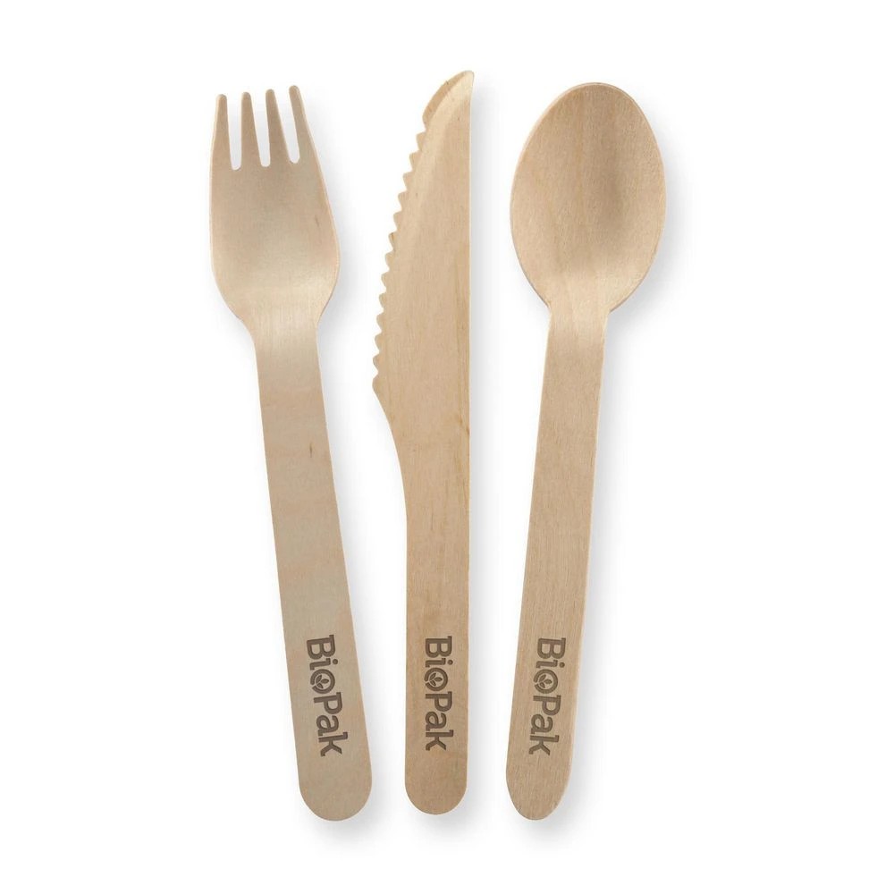 2 Biopak Assorted Wooden Cutlery 18 Pack, 2 of 2