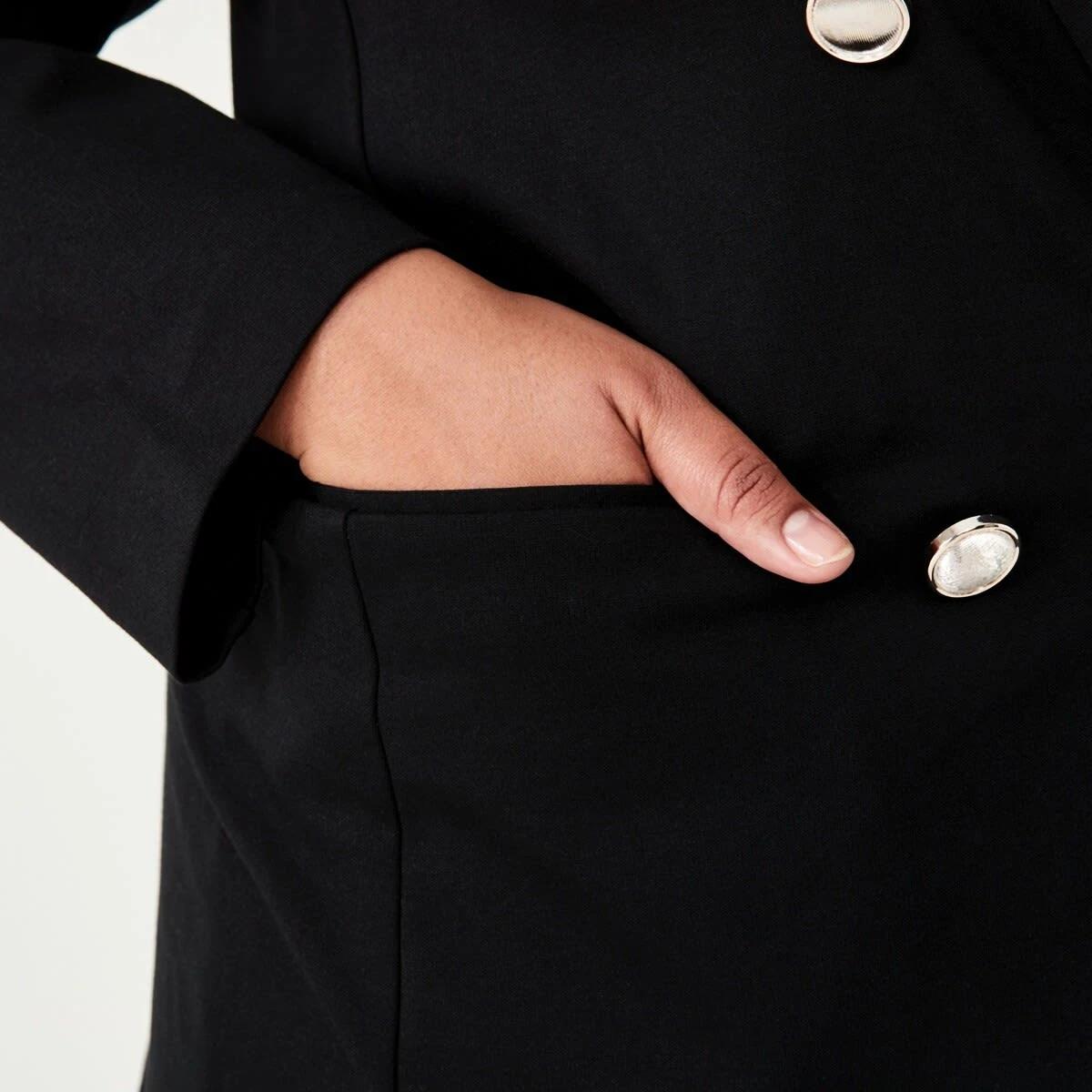 8 Curve Ponte Blazer Black, 8 of 8