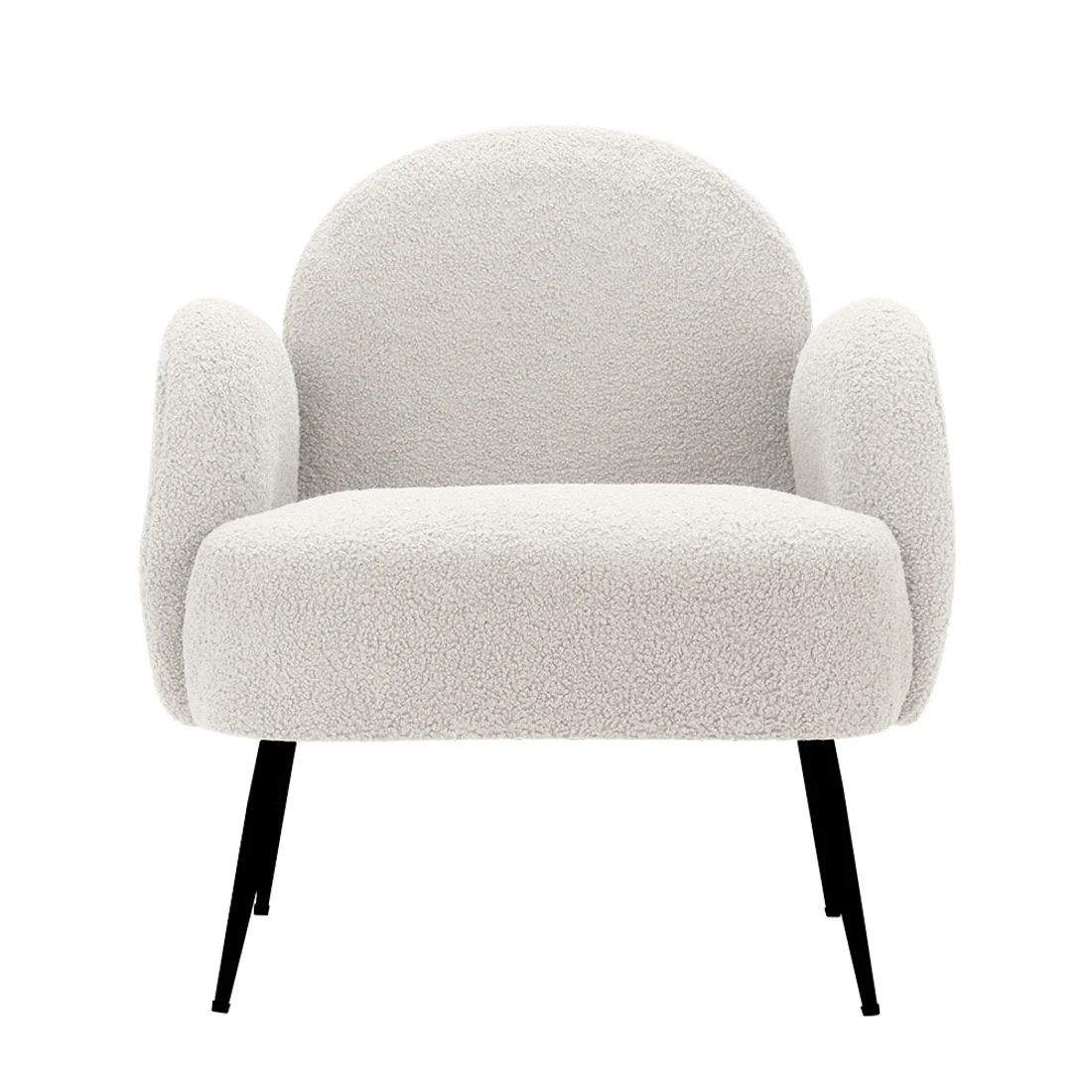 3 Artiss Armchair Boucle  Hanes - White, 3 of 6