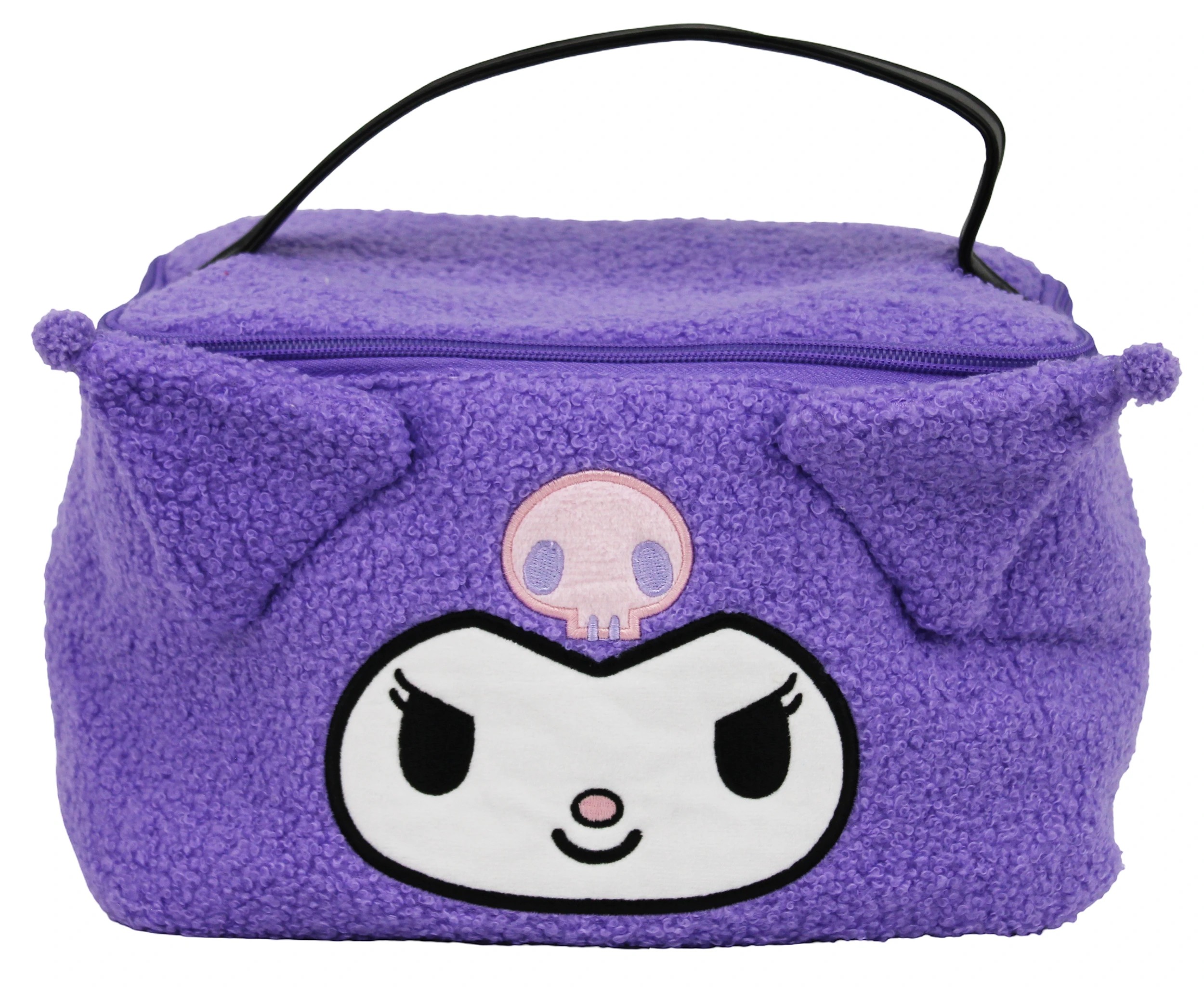 1 Hello Kitty and Friends Kuromi Fluffy Cosmetic Train Case - Purple, 1 of 3