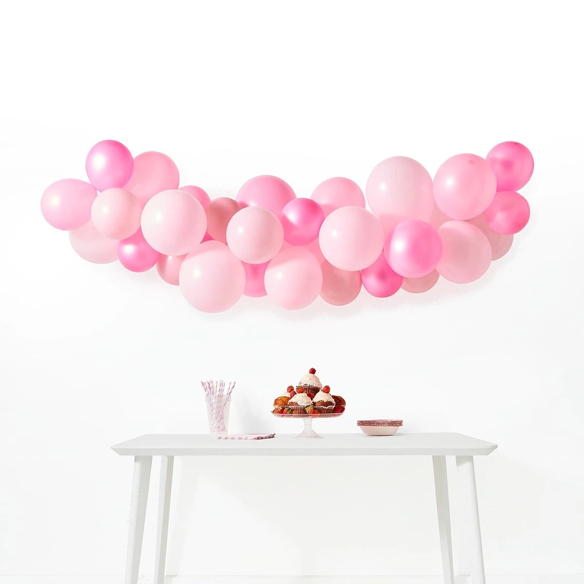 1 46 Piece Pink Balloon Garland, 1 of 5
