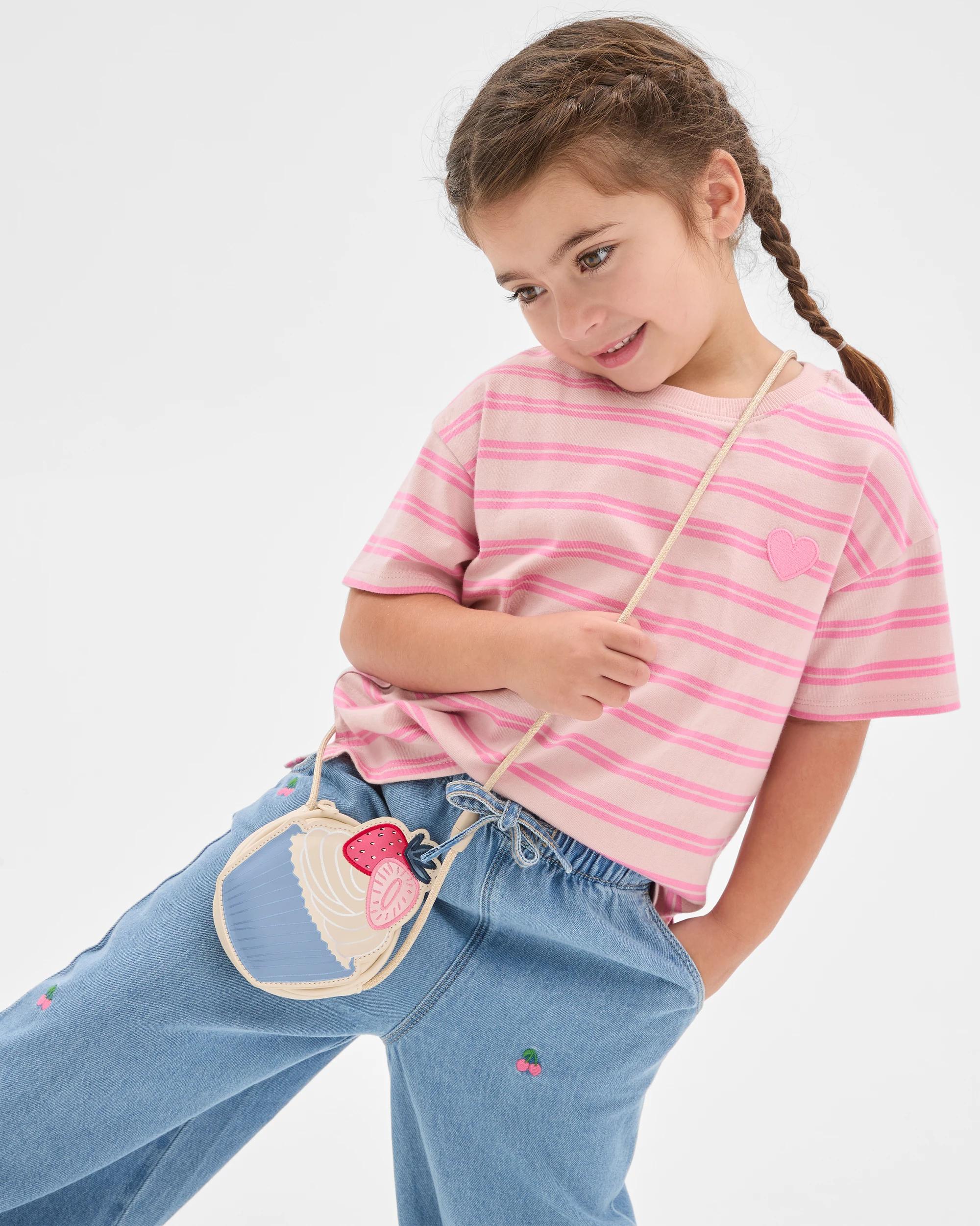 2 Target Kids Australian Cotton Heavyweight Knit T-Shirt STRIPE, 2 of 6