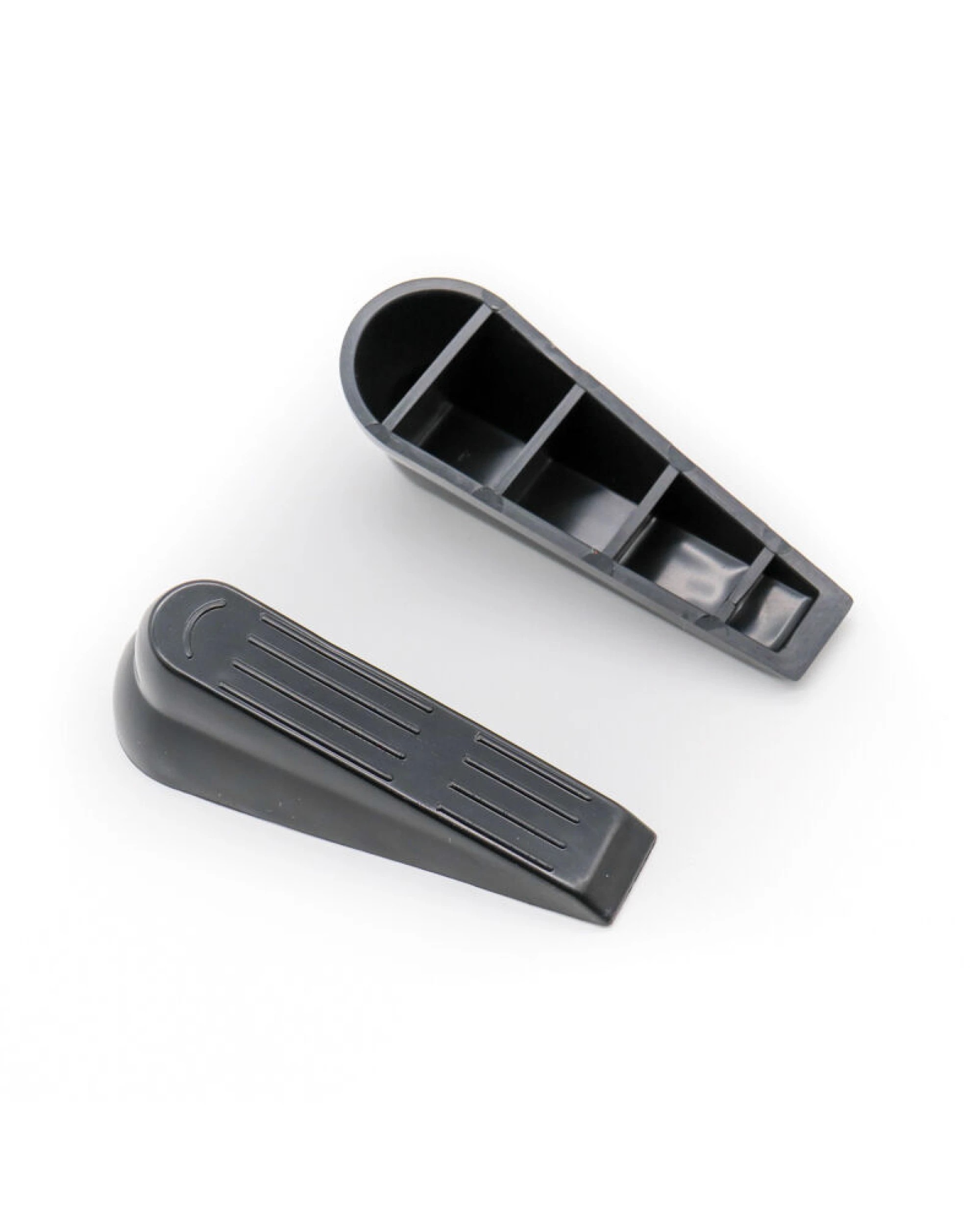 1 BR Home 2pcs Door Stopper Set Kit Safety Guard Holder Doorstop Wedge Jam - Black, 1 of 1