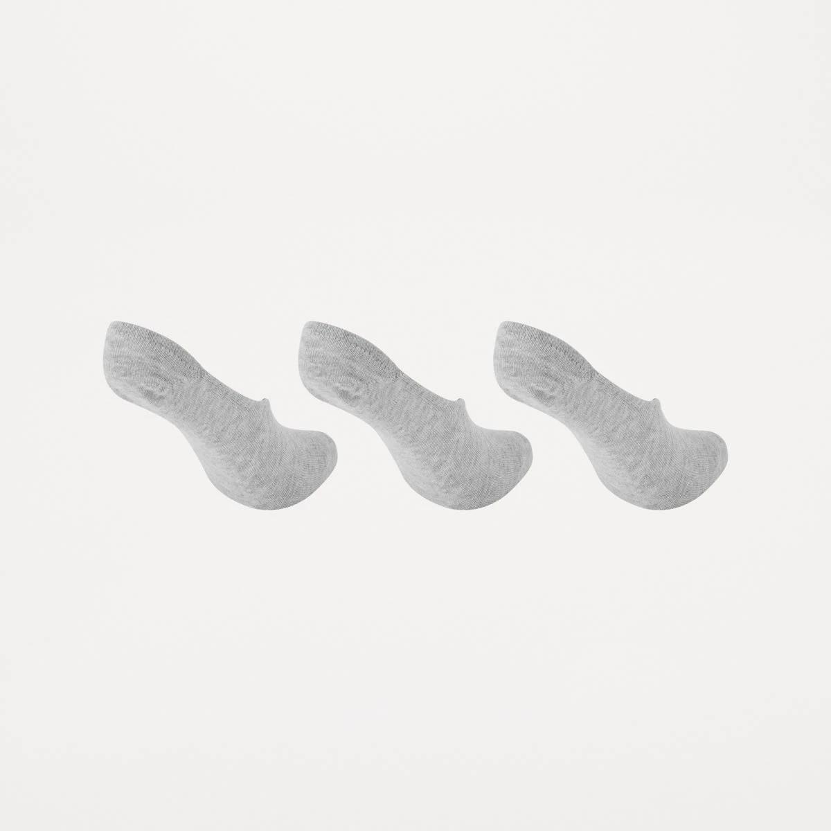 2 3 Pack No Show Socks GREY MARLE, 2 of 3