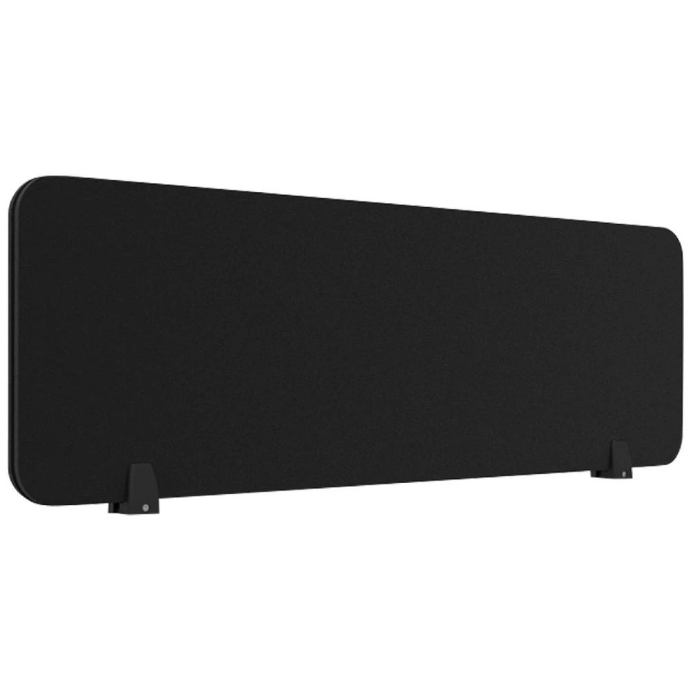 1 Furnx Eco Panel Screen Desk Mount 1190 x 400 mm Black/Black, 1 of 2
