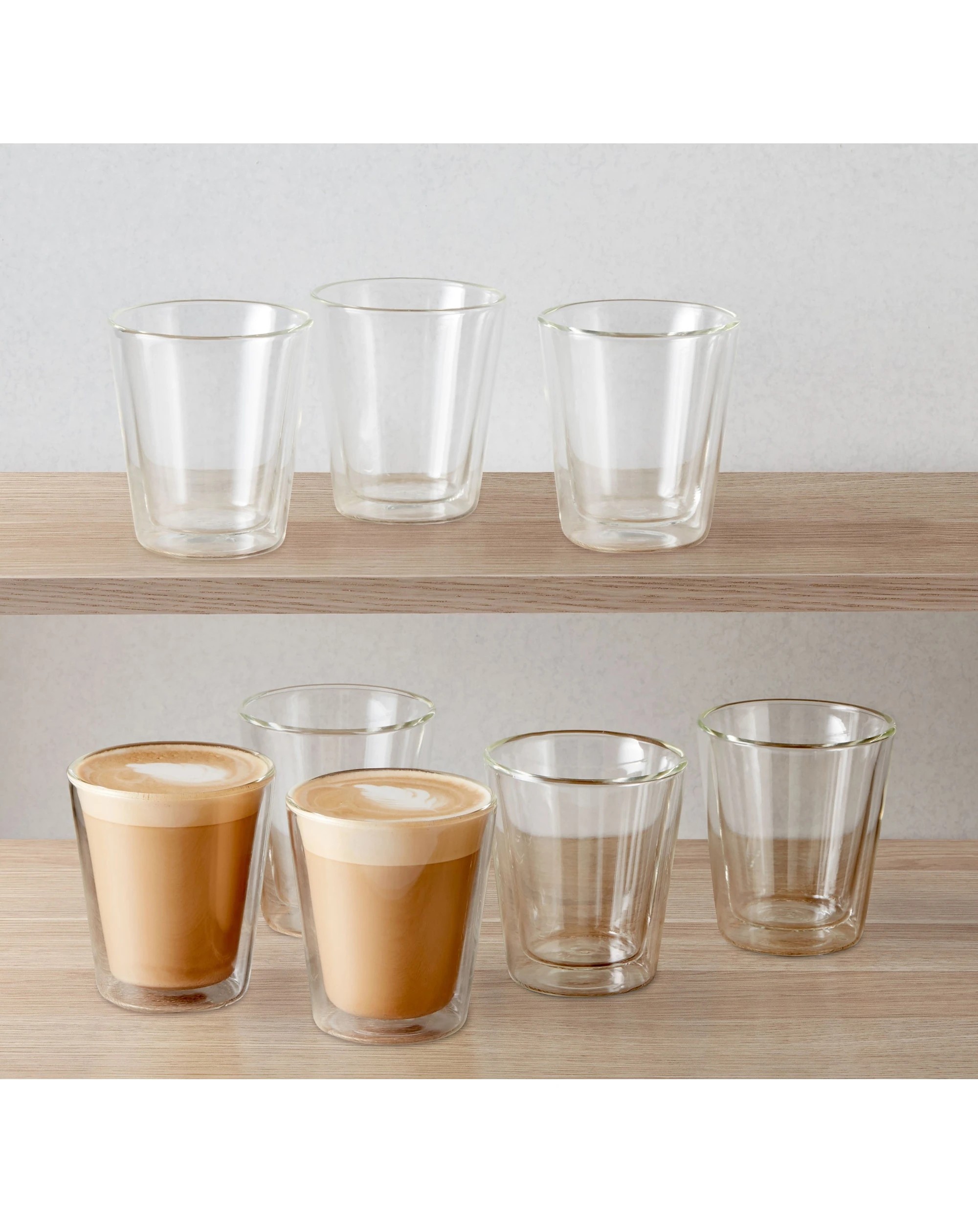 3 Maxwell & Williams 200ml Blend Double Wall Conical Cups Set 8 Pack - Clear, 3 of 3