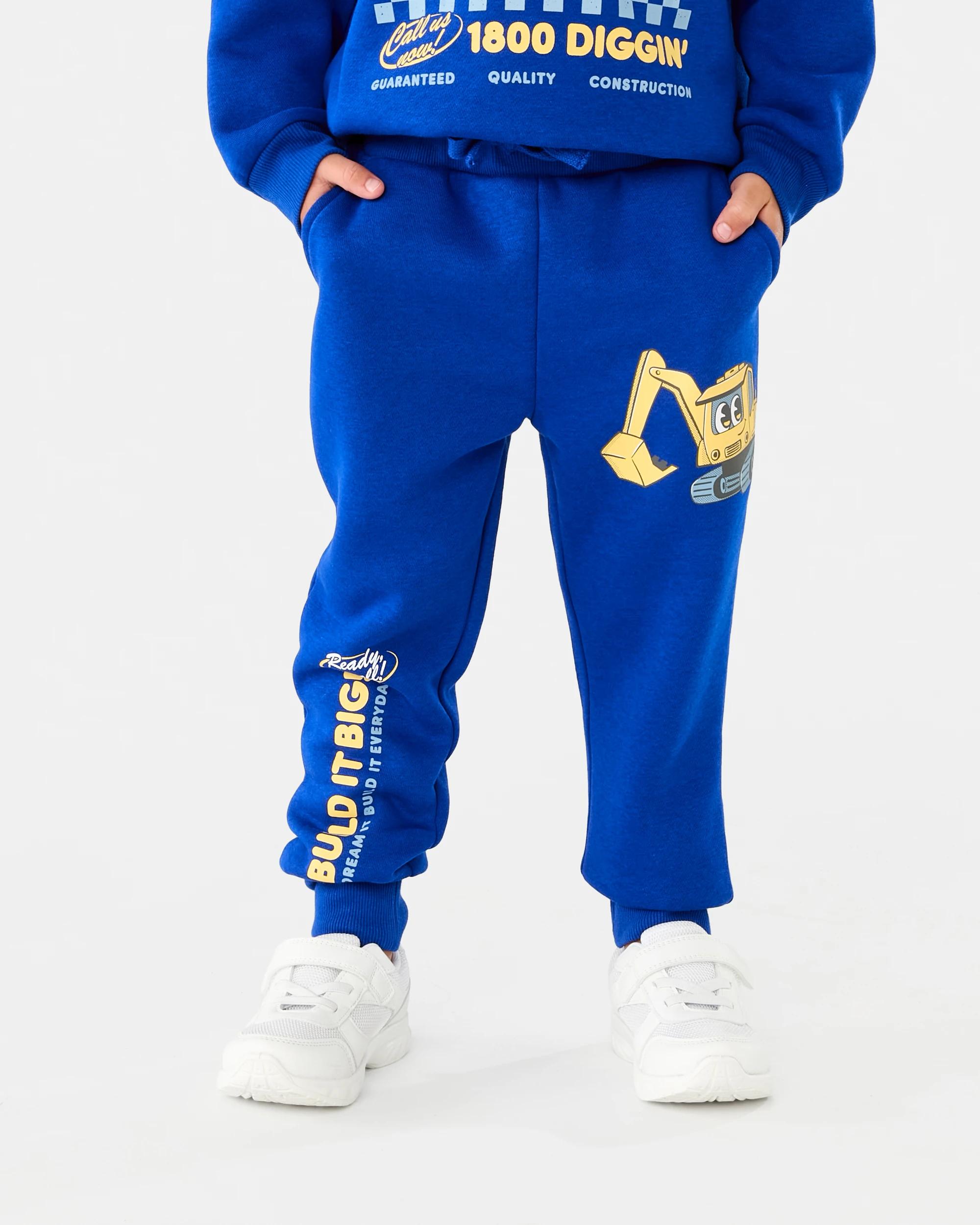 1 Print Trackpants Blu Digger, 1 of 6