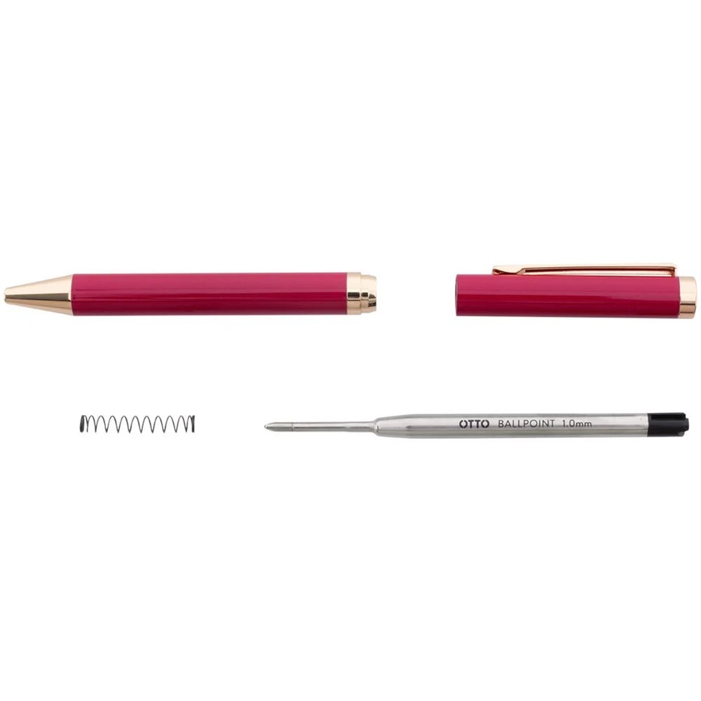 6 Otto Premium New York Ballpoint Pen 1mm Burgundy, 6 of 7