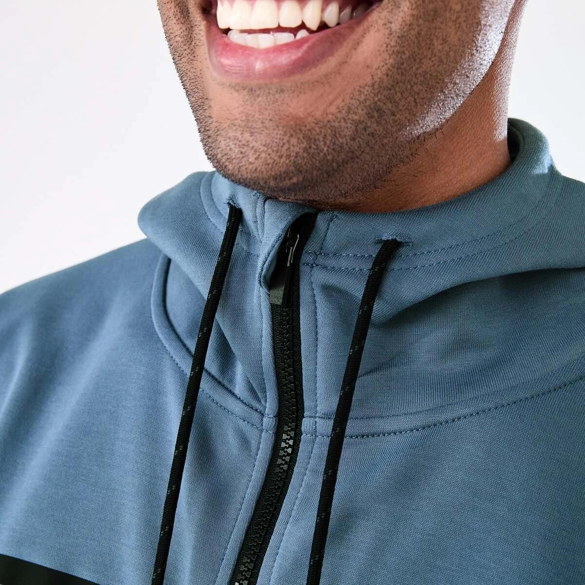 6 Active Mens Sports Hoodie FLINT STONE, 6 of 8