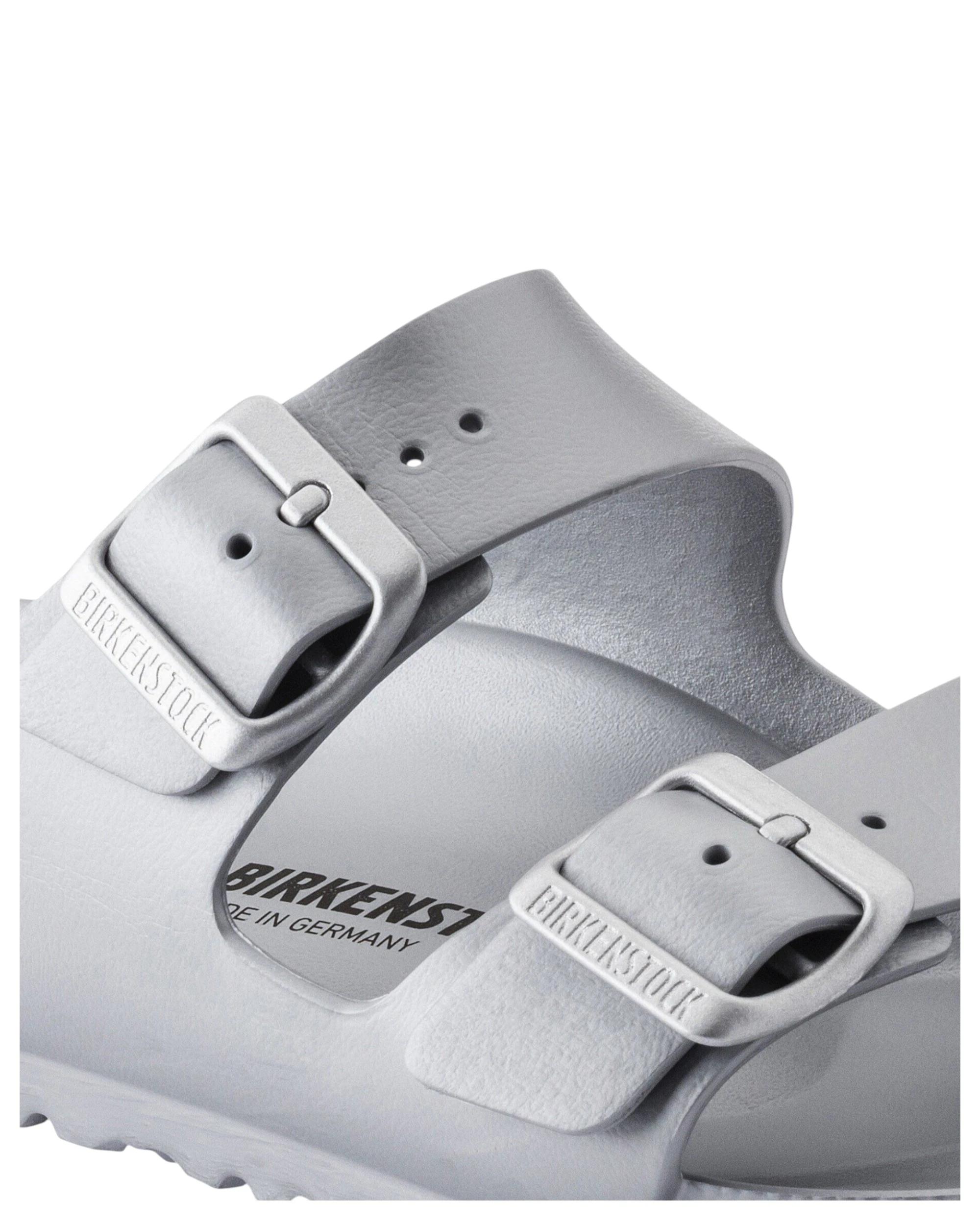 2 Birkenstock Mens Arizona EVA Regular Slip On Sandals METALLIC SILVER, 2 of 6