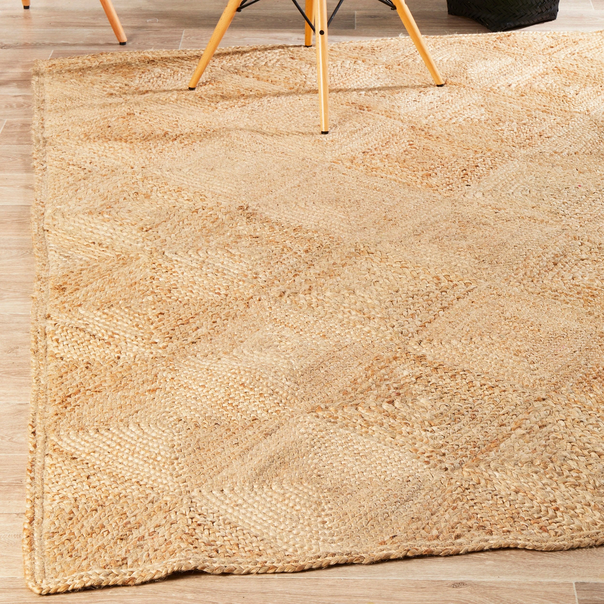 2 Common Ground Rugs Solace Hatch 320x230cm - Extra Large Jute Rug - Natural, 2 of 7