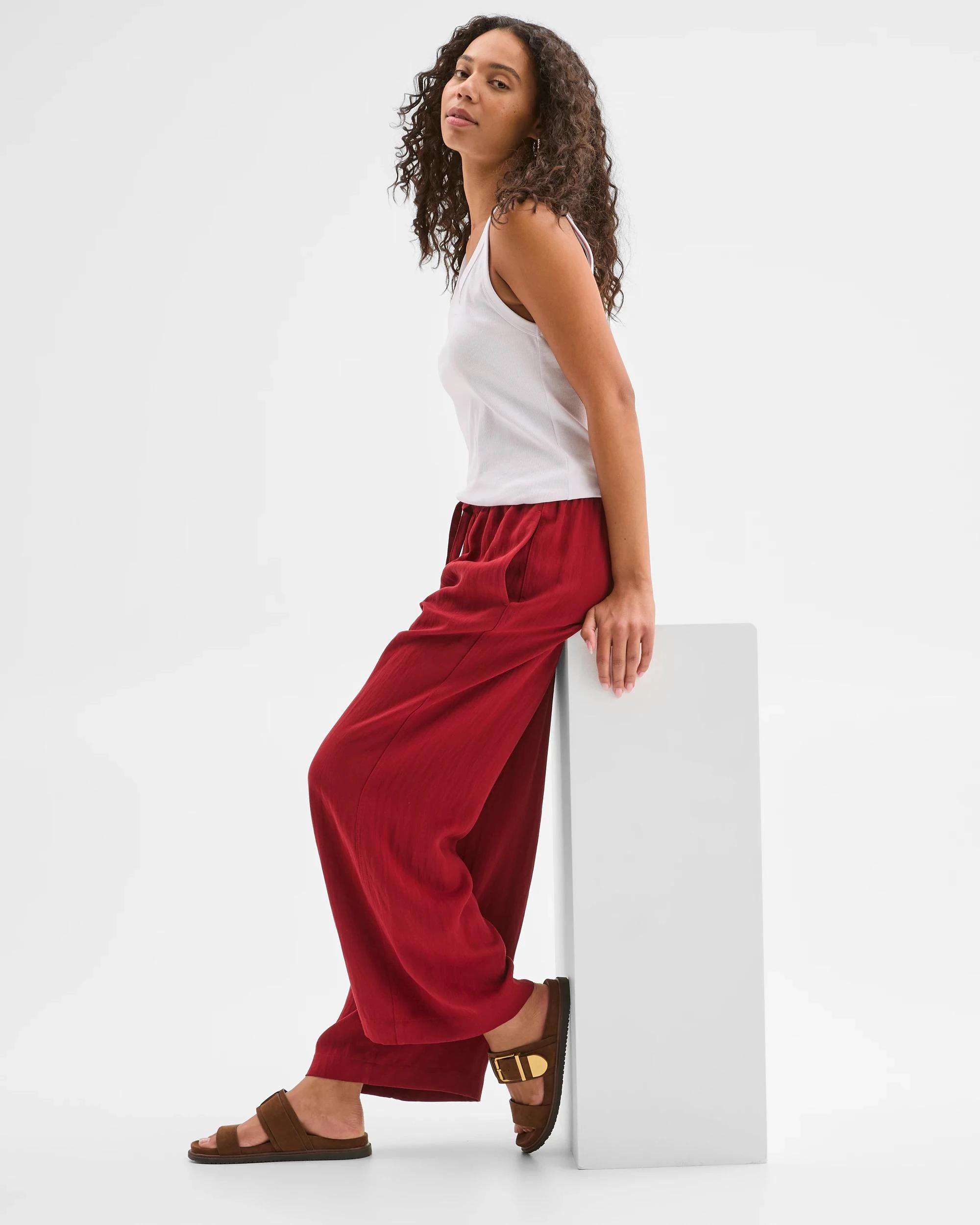 6 Target Pull On Full Leg Pants GARNET, 6 of 6