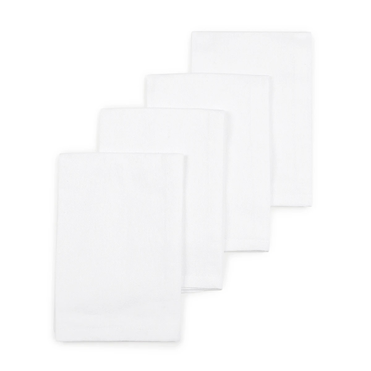 1 4 Pack White Napkins, 1 of 4