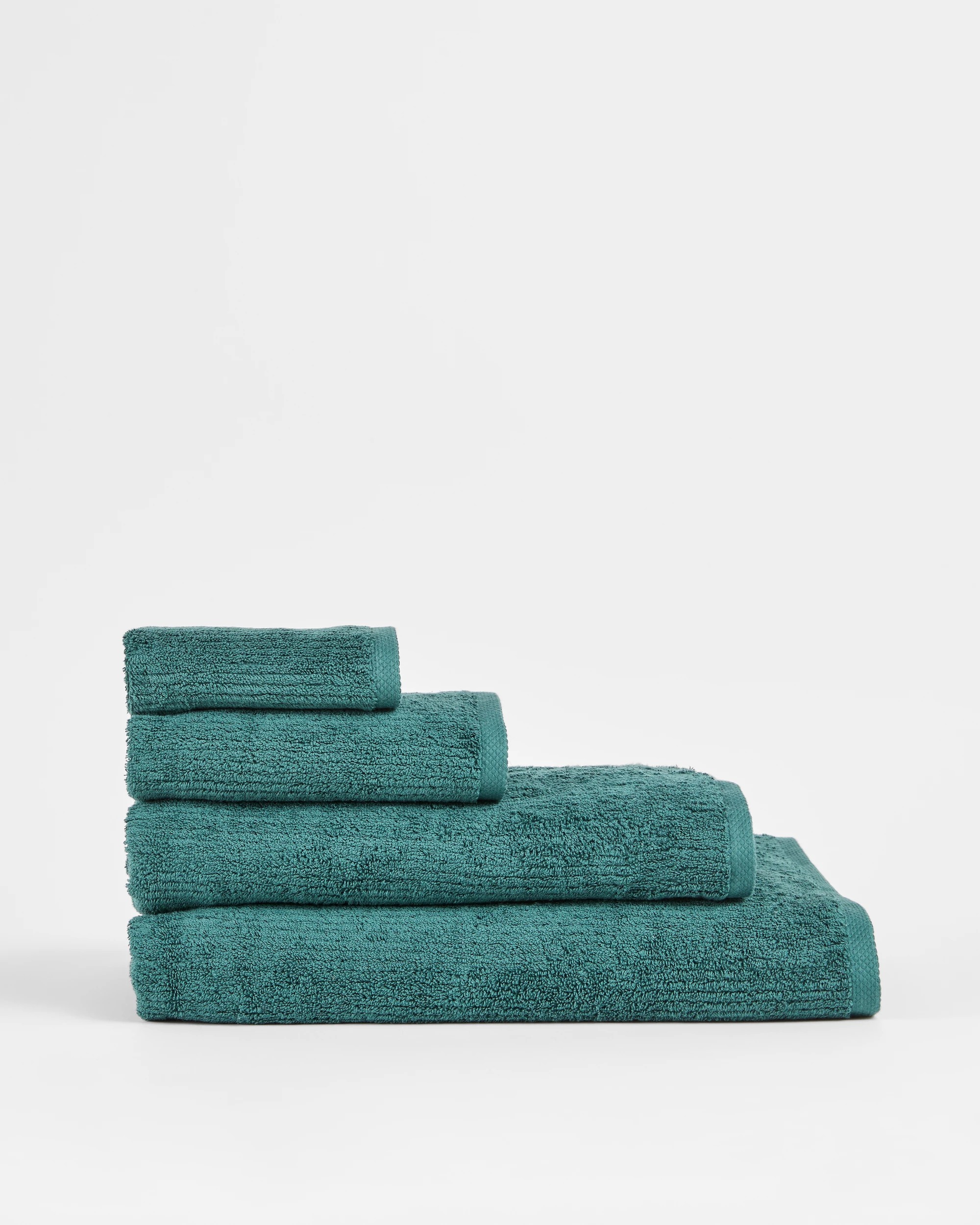 2 Target Australian Cotton Ribbed Bath Towel - Piper
 - Green, 2 of 3