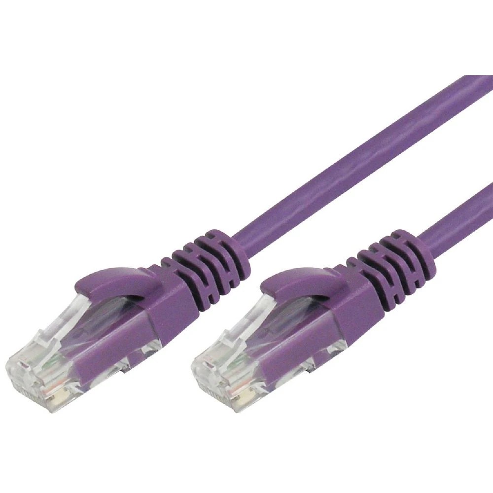 1 Comsol RJ45 Cat 6 Patch Cable 5m Purple, 1 of 1
