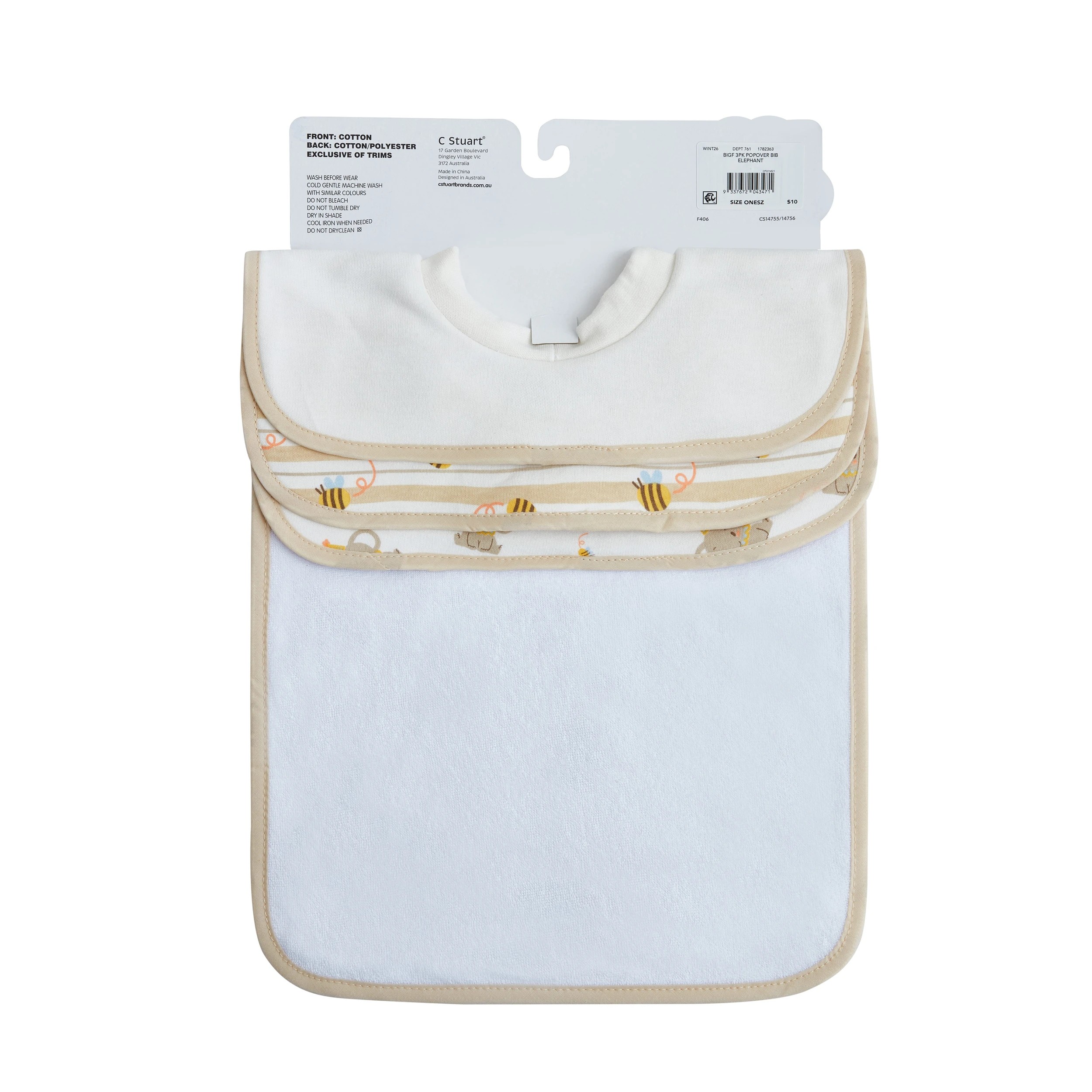 2 Big Softies 3PK Ppopover Bibs, 2 of 6