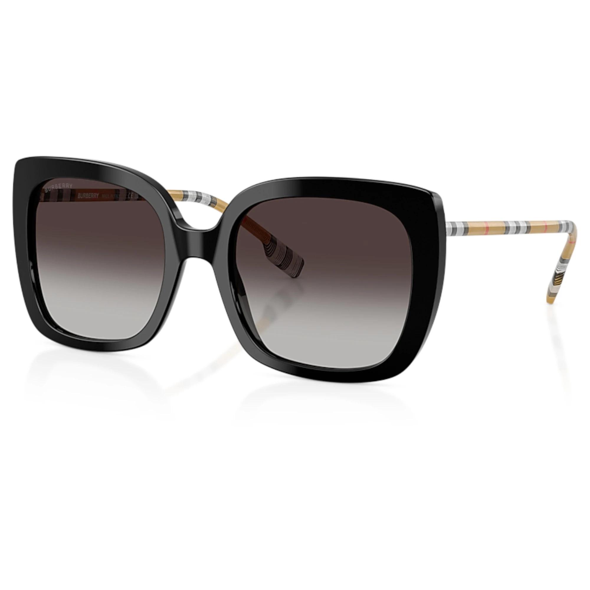 1 Burberry Women BE4323 38538G Square Grey Gradient Sunglasses BLACK, 1 of 5