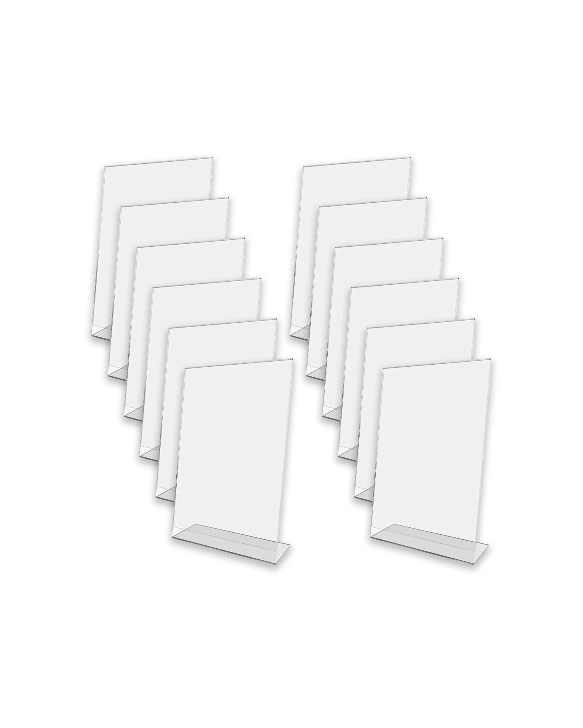 1 Unigift 12PK Inspire Vertical Standing Picture Photo Frame Home Decor 15x20cm - Clear, 1 of 2