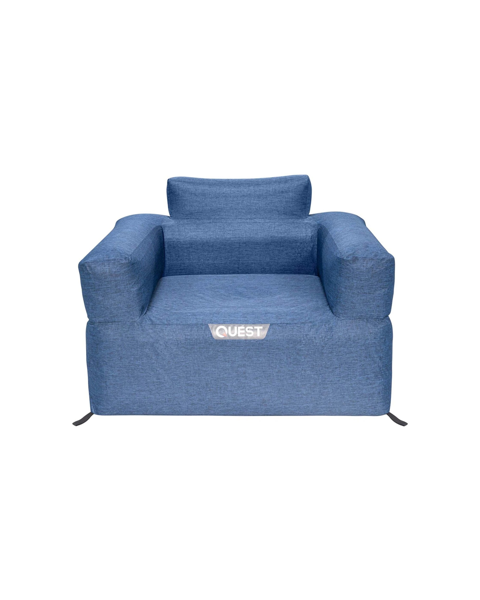 6 Quest Outdoors Air Inflatable Sofa 1 Portable Design Camping Furniture - Blue, 6 of 6