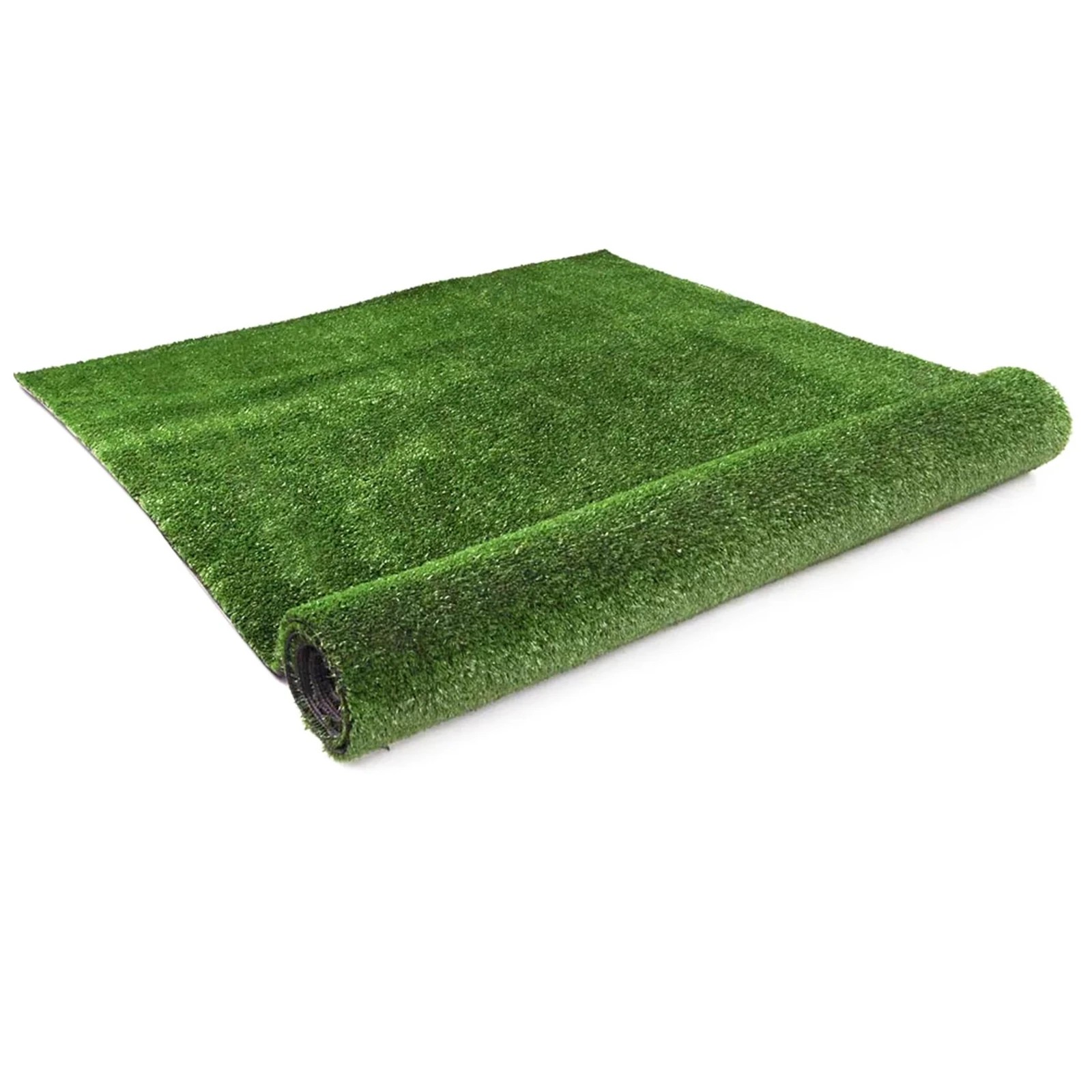 1 Artificial Grass 12mm 20sqm Synthetic Turf Gloss Fake Lawn 2mx10m - Green, 1 of 5