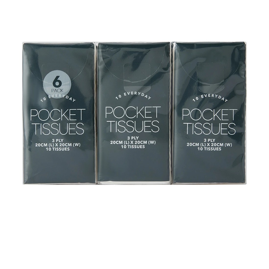 1 6 Pack Everyday Pocket Tissues, 1 of 6