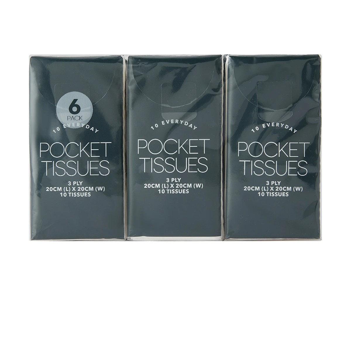 1 6 Pack Everyday Pocket Tissues, 1 of 6