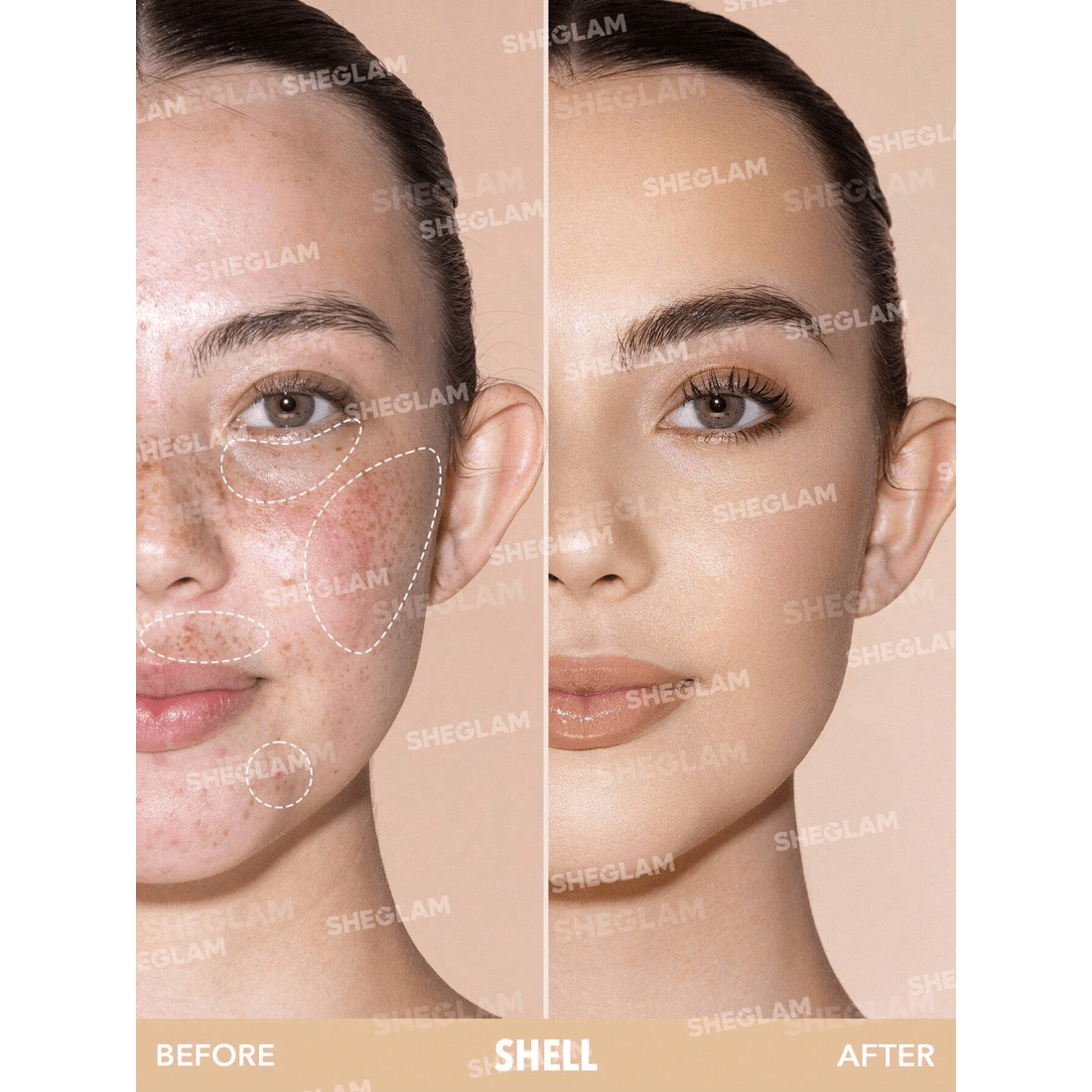 2 SHEGLAM Like Magic 12HR Full Coverage Concealer - Shell, 2 of 8