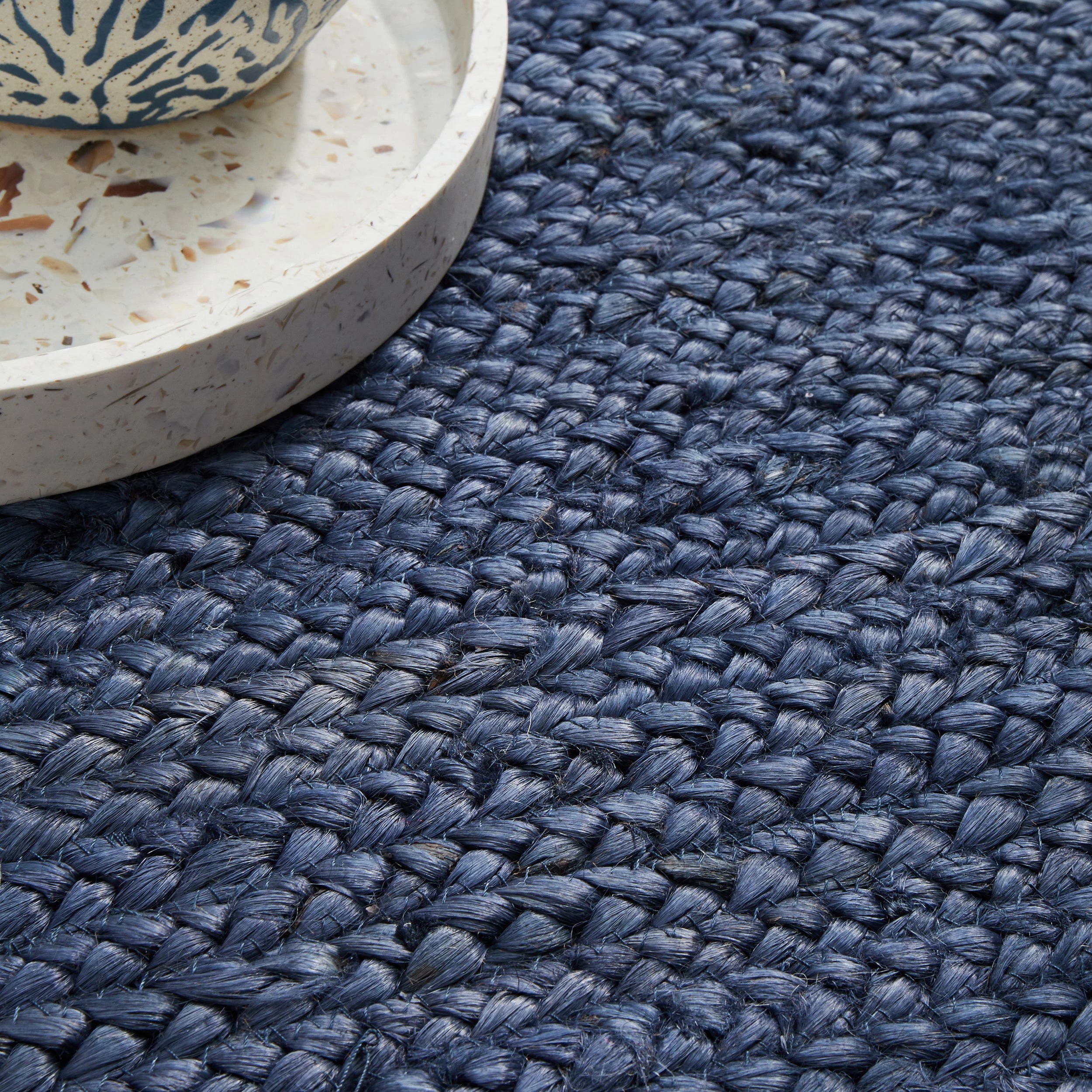 8 Common Ground Rugs Shoreline 280x190cm - Large Jute Rug - Blue, 8 of 10