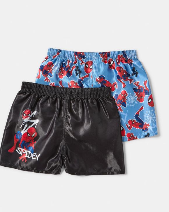 2 Pack Spider-Man License Satin Boxers