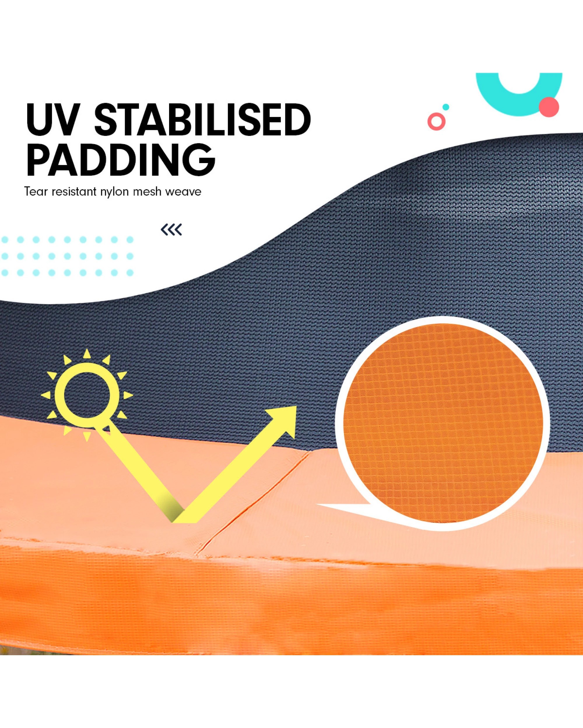 6 Kahuna Classic 6 ft Trampoline - Orange, 6 of 8