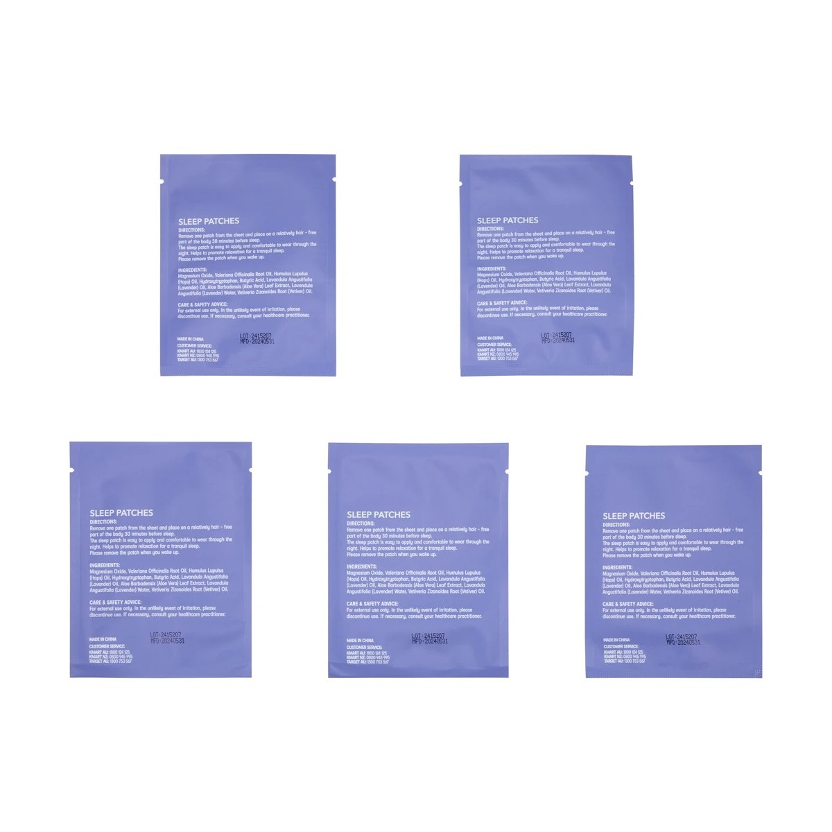 5 OXX Bodycare 20 Pack Sleep Patches - Lavender and Vetiver, 5 of 6