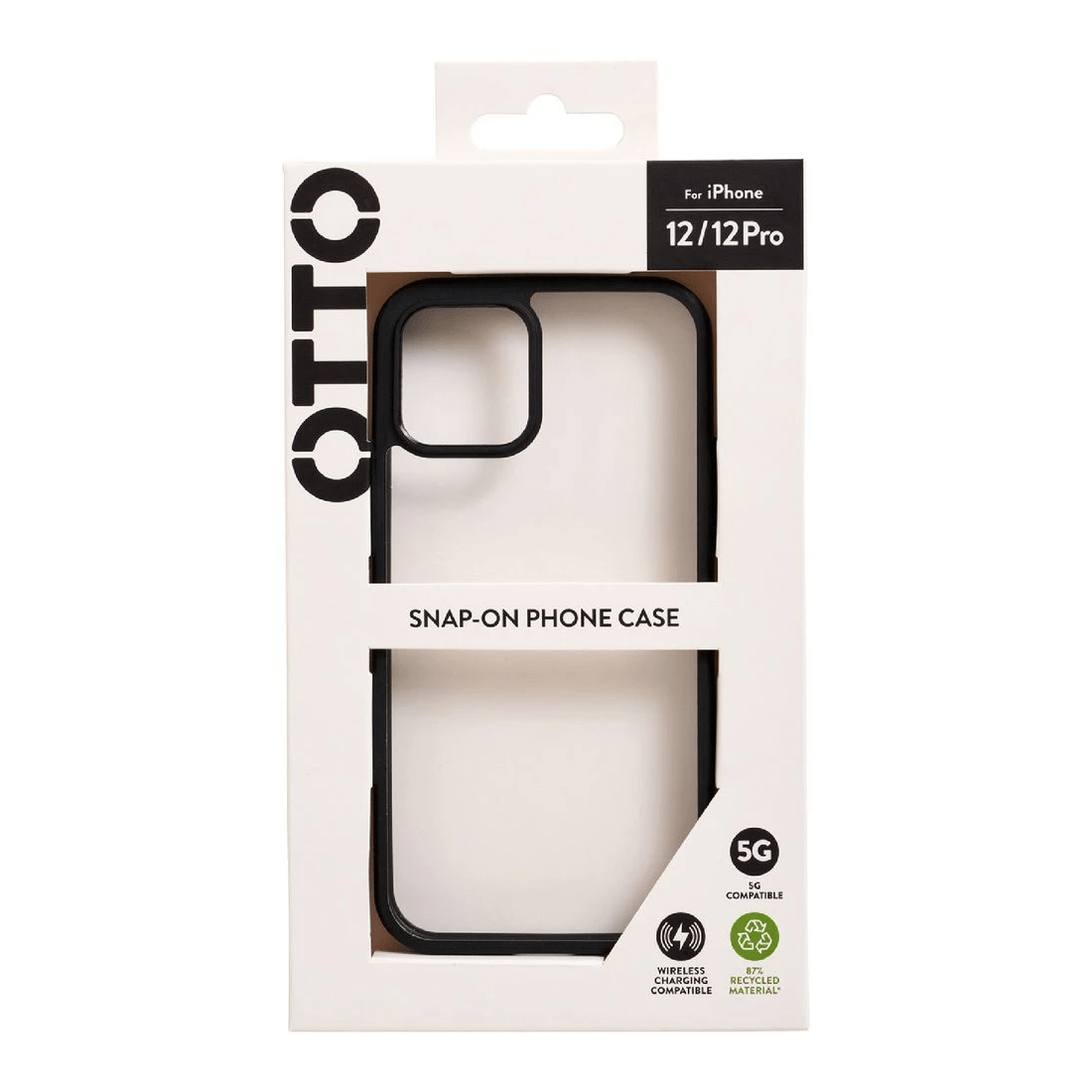 1 Otto Snap Case for iPhone 12/12 Pro Black, 1 of 4