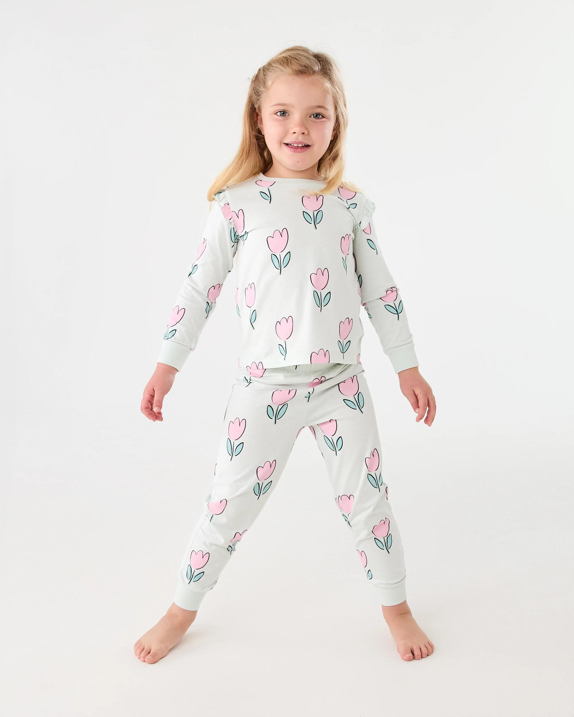1 Jersey Pyjama Set Grn Tulp, 1 of 6