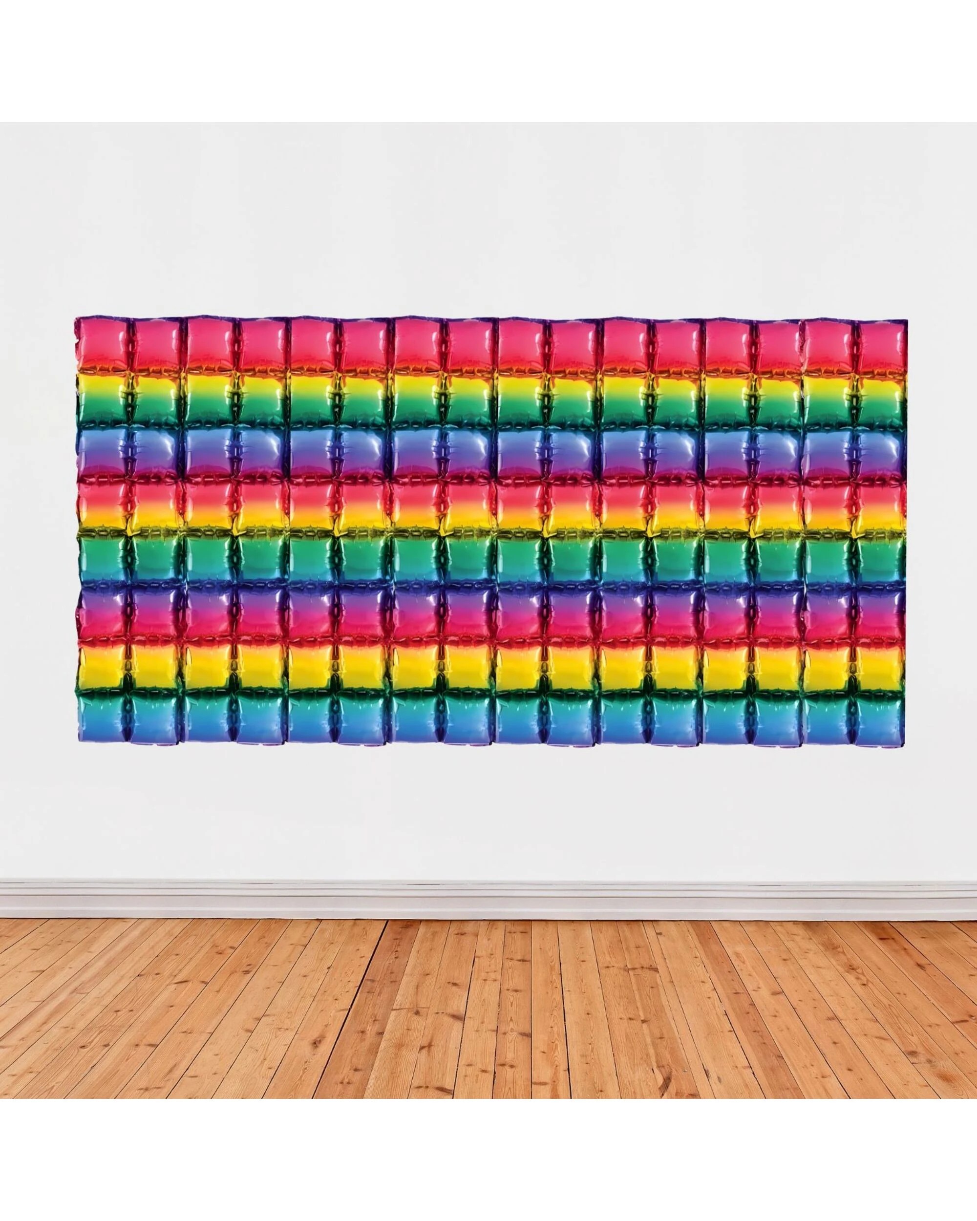 1 Artwrap Rainbow Foil Balloon Backdrop Air Fill Pack of 2 - Metallic, 1 of 4