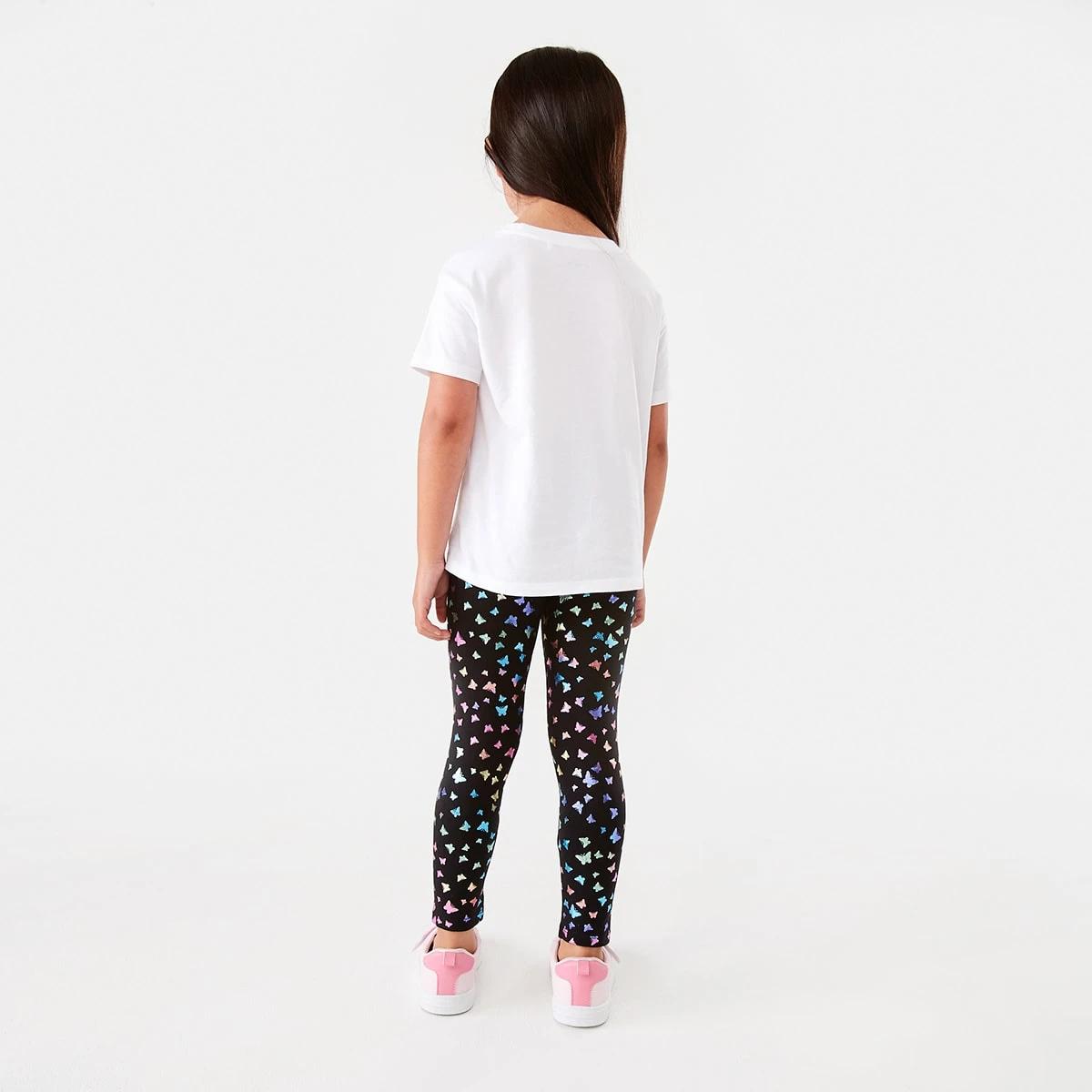 6 Foil Leggings Blk Bfly, 6 of 8