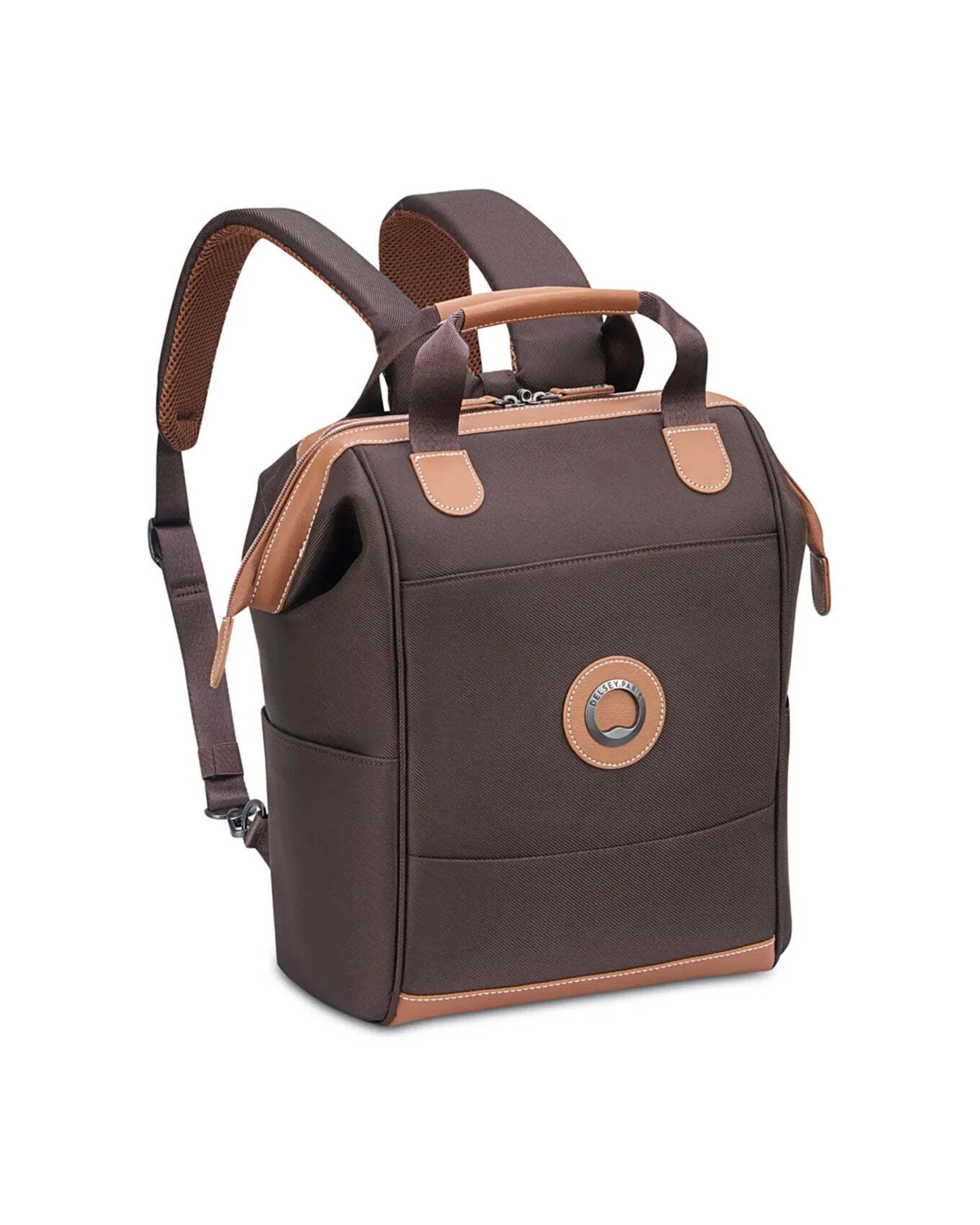 3 Delsey Luggage Chatelet Air 2.0 14in Laptop Tote Backpack Padded Laptop Compartment Smart - Brown, 3 of 7