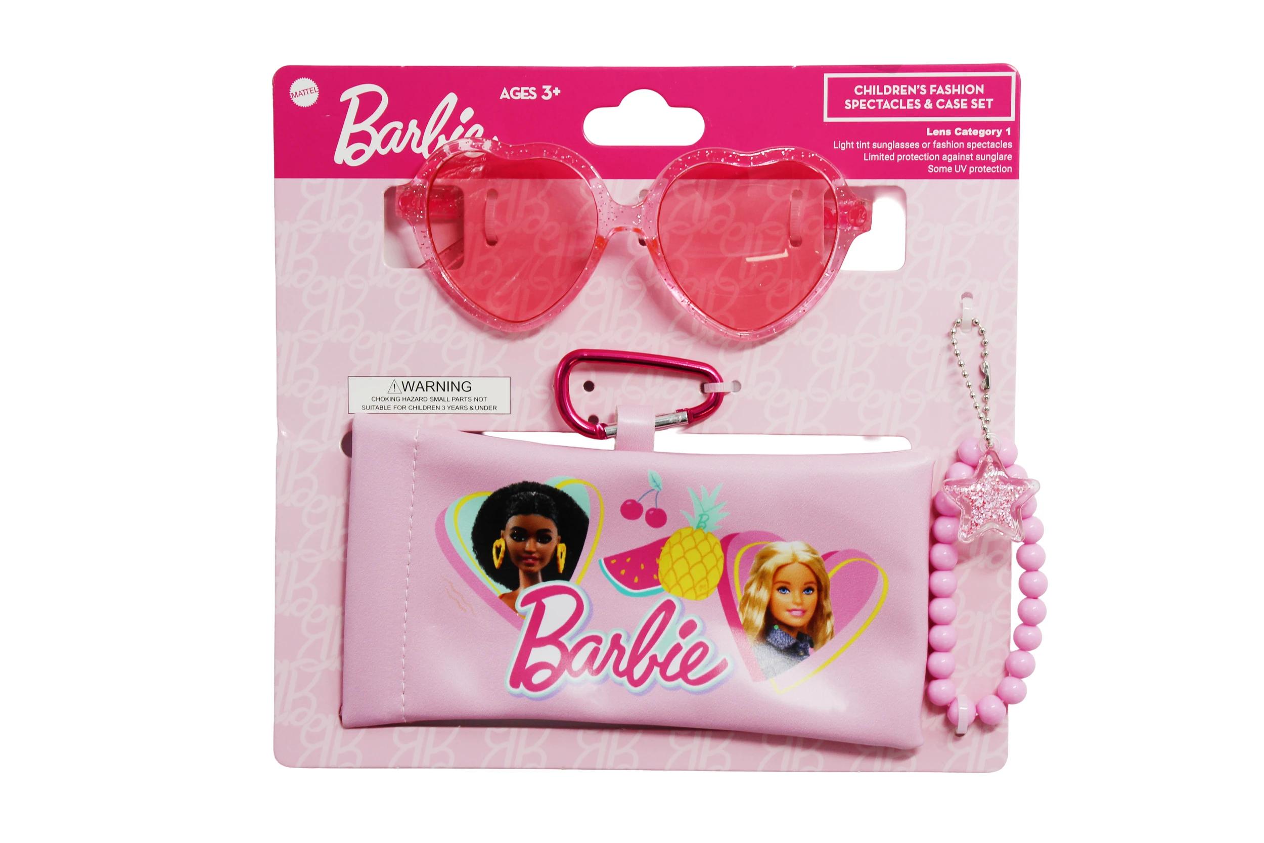 1 Barbie License Children’s Sunglasses and Case Set Barbie, 1 of 8