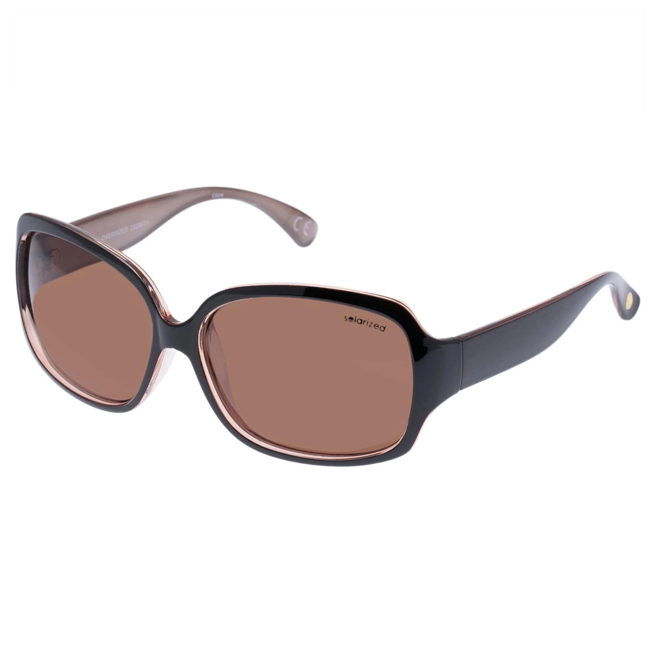 1 SOLARIZED® Glam Oversized Sunglasses BLACK, 1 of 2