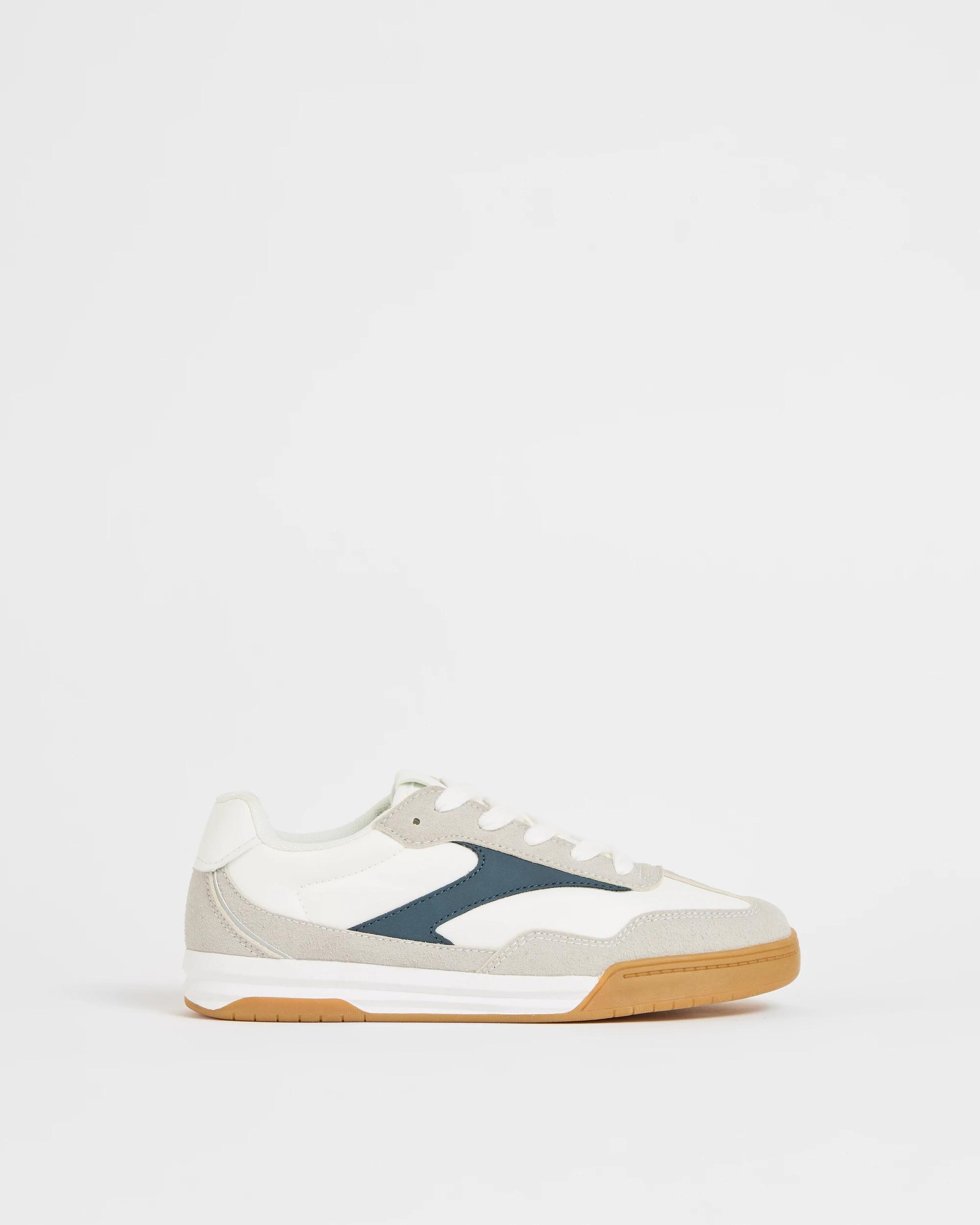 1 Target Youth Retro Runner Sneakers WHITE, 1 of 3