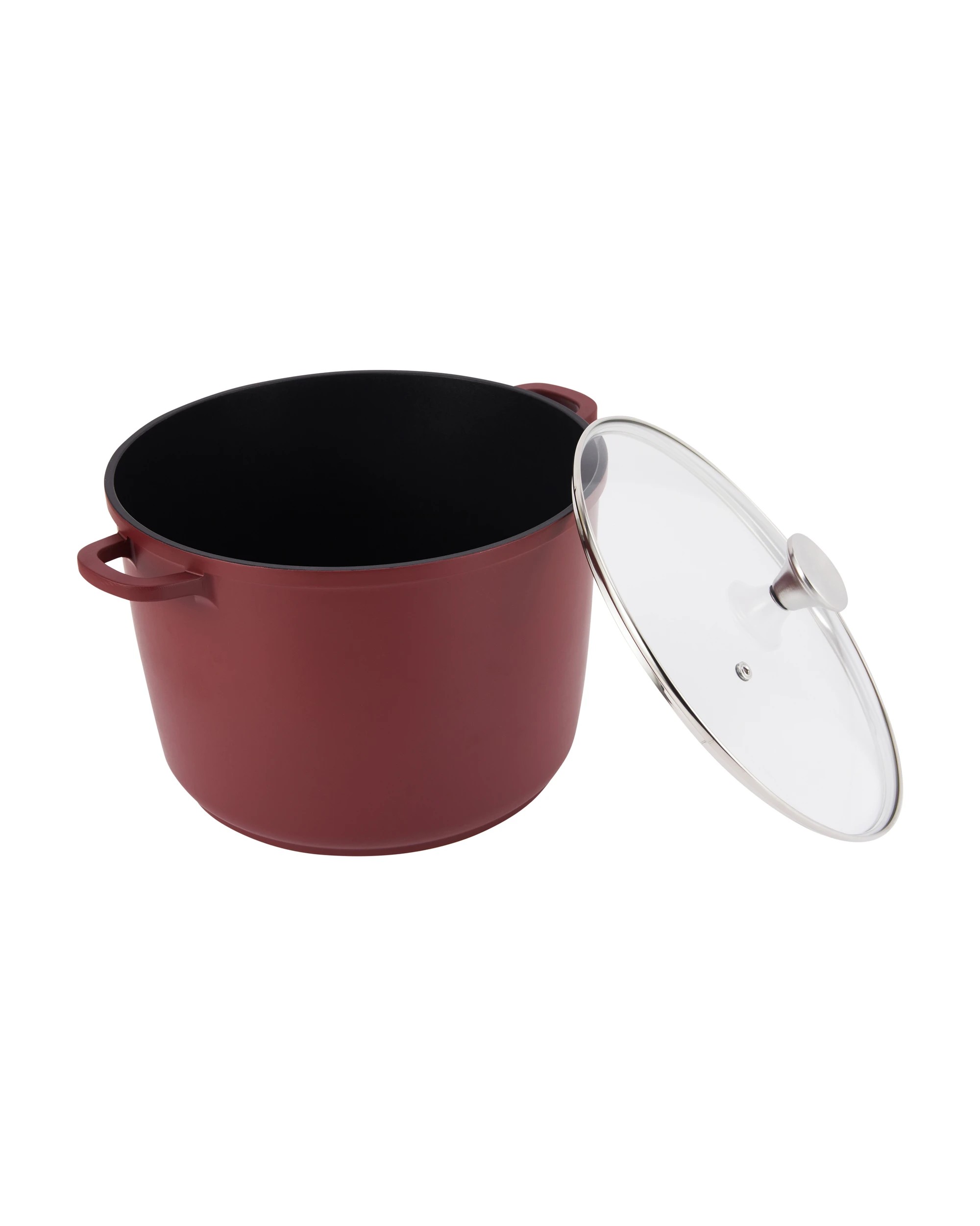 2 10L Cast Aluminium Stock Pot - Red, 2 of 6