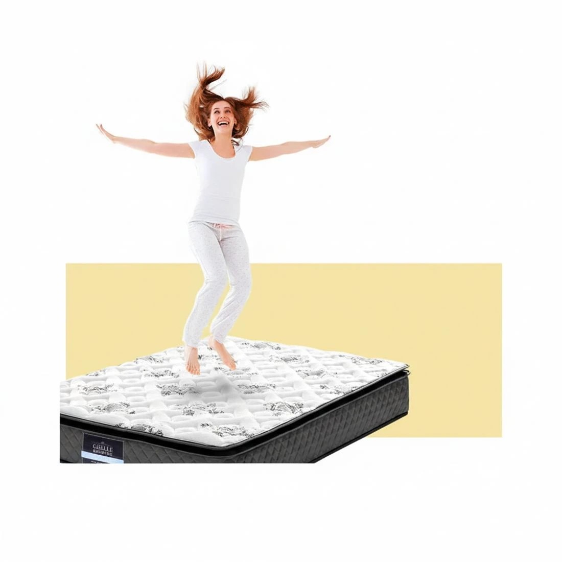 6 Giselle Bedding 24cm Mattress Pillow Top King Single - King Single Bed - Multi, 6 of 8