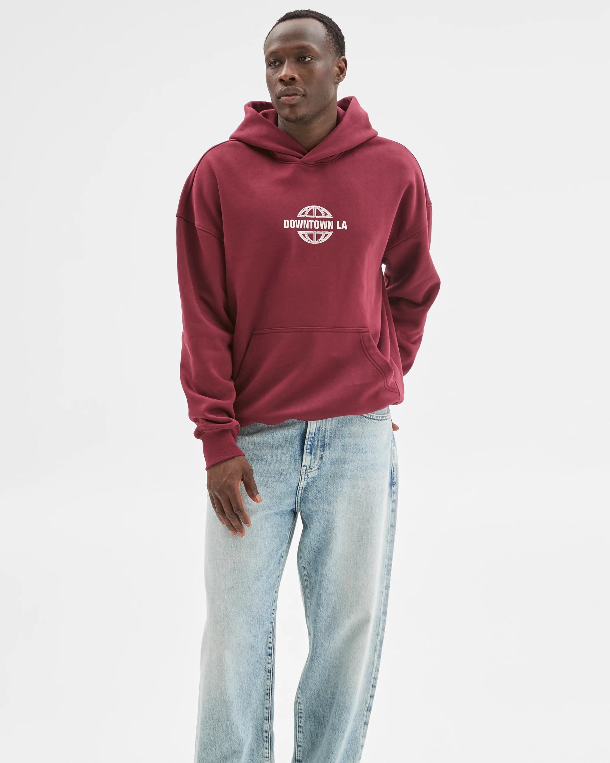 4 Commons Australian Cotton Blend Heavyweight Graphic Hoodie WASHED PORT, 4 of 7