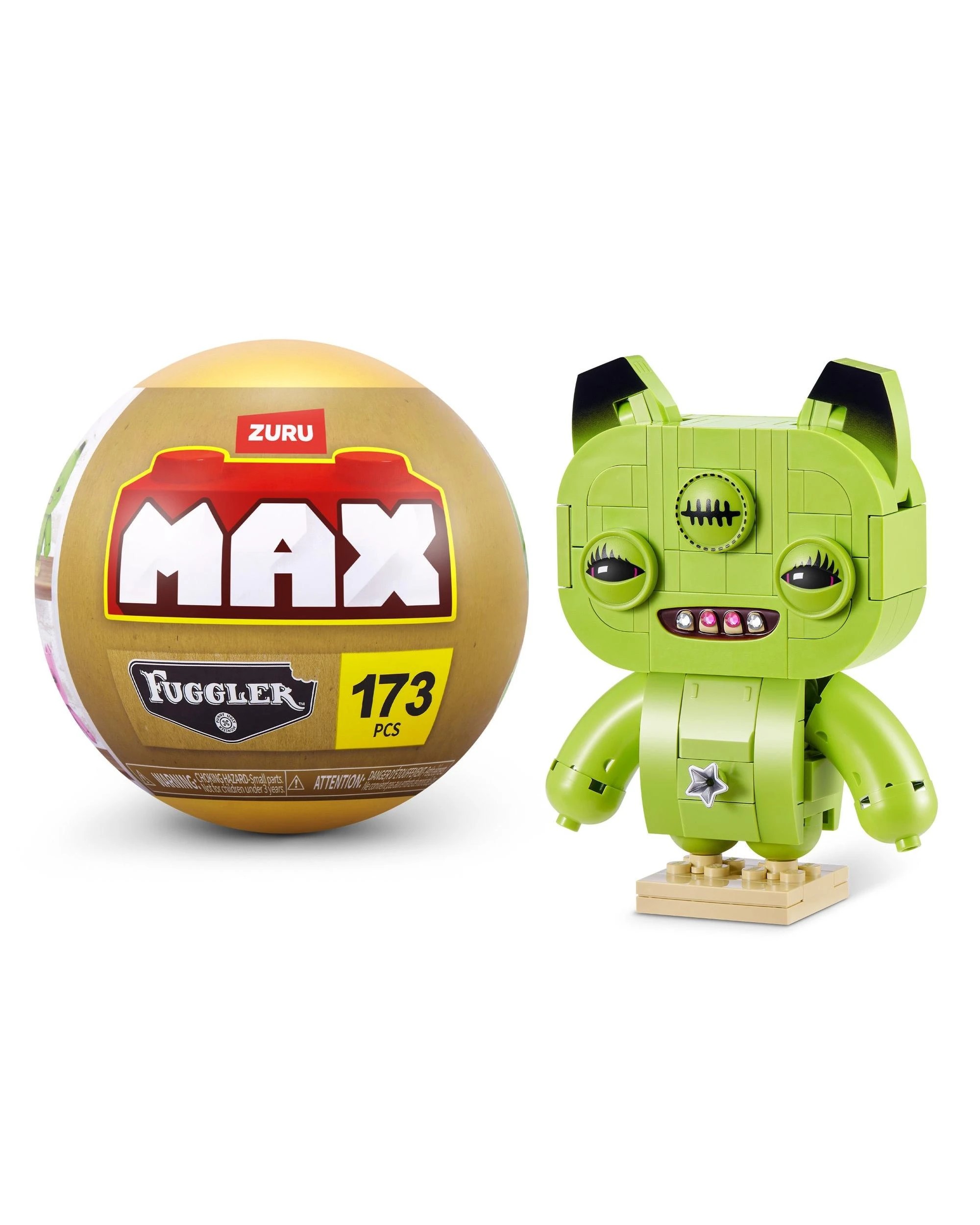 1 Zuru MAX Premium Fugglers Baddies Series 1 Annoyed Alien - Neon Green, 1 of 4