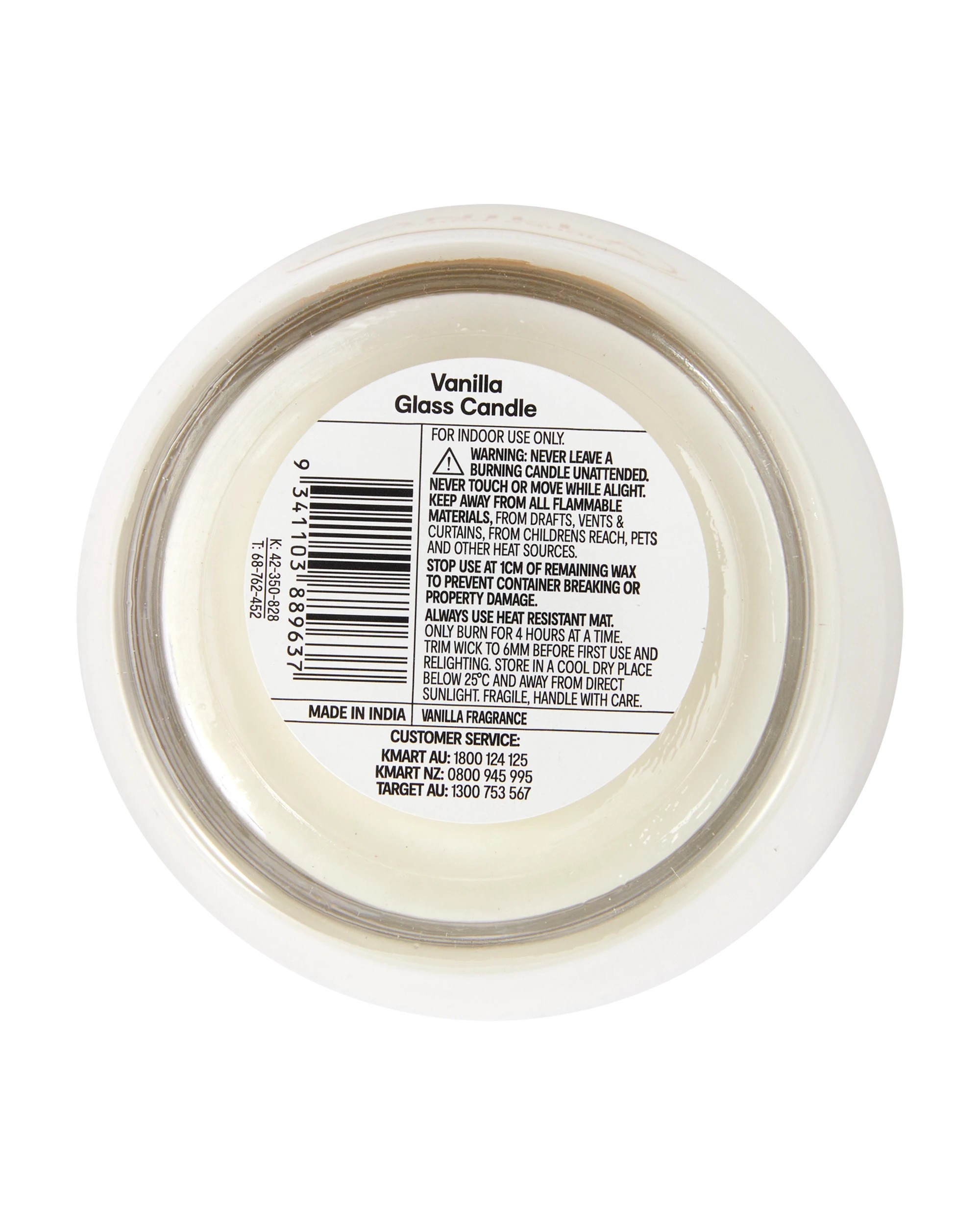 5 Vanilla Glass Candle, 5 of 5